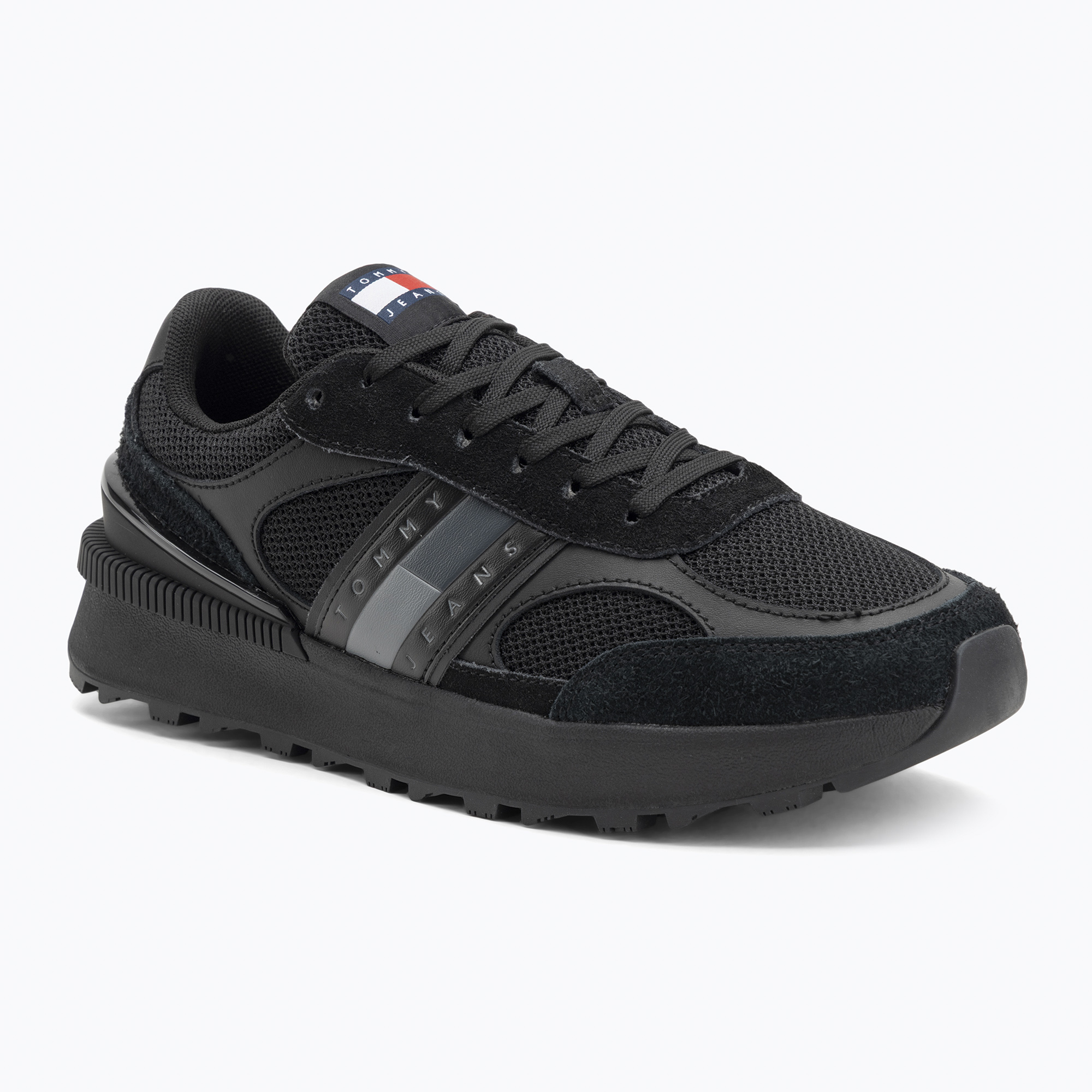 Buty męskie Tommy Jeans TJM Technical Runner Ess black 