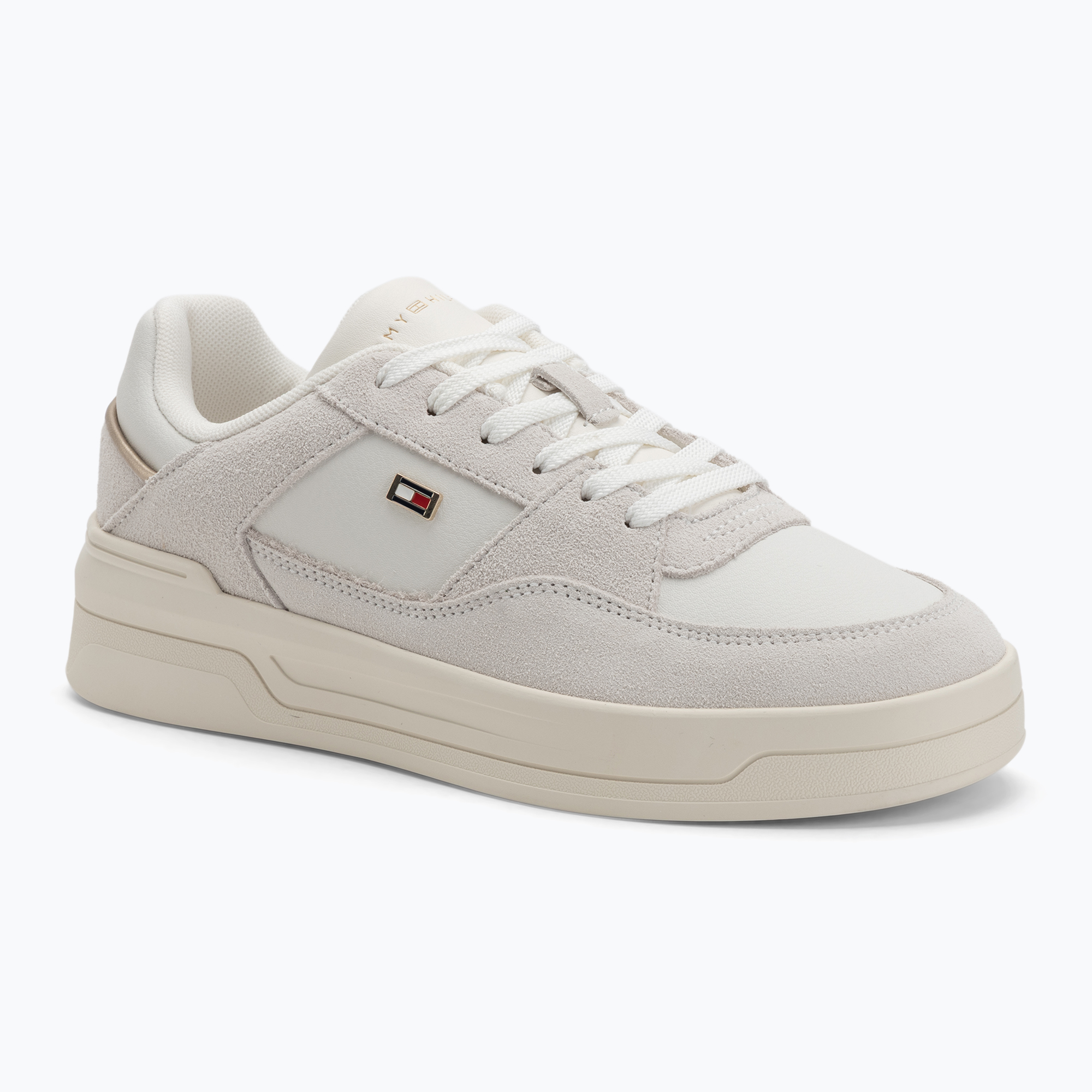 Buty damskie Tommy Hilfiger Essential Basket ecru 
