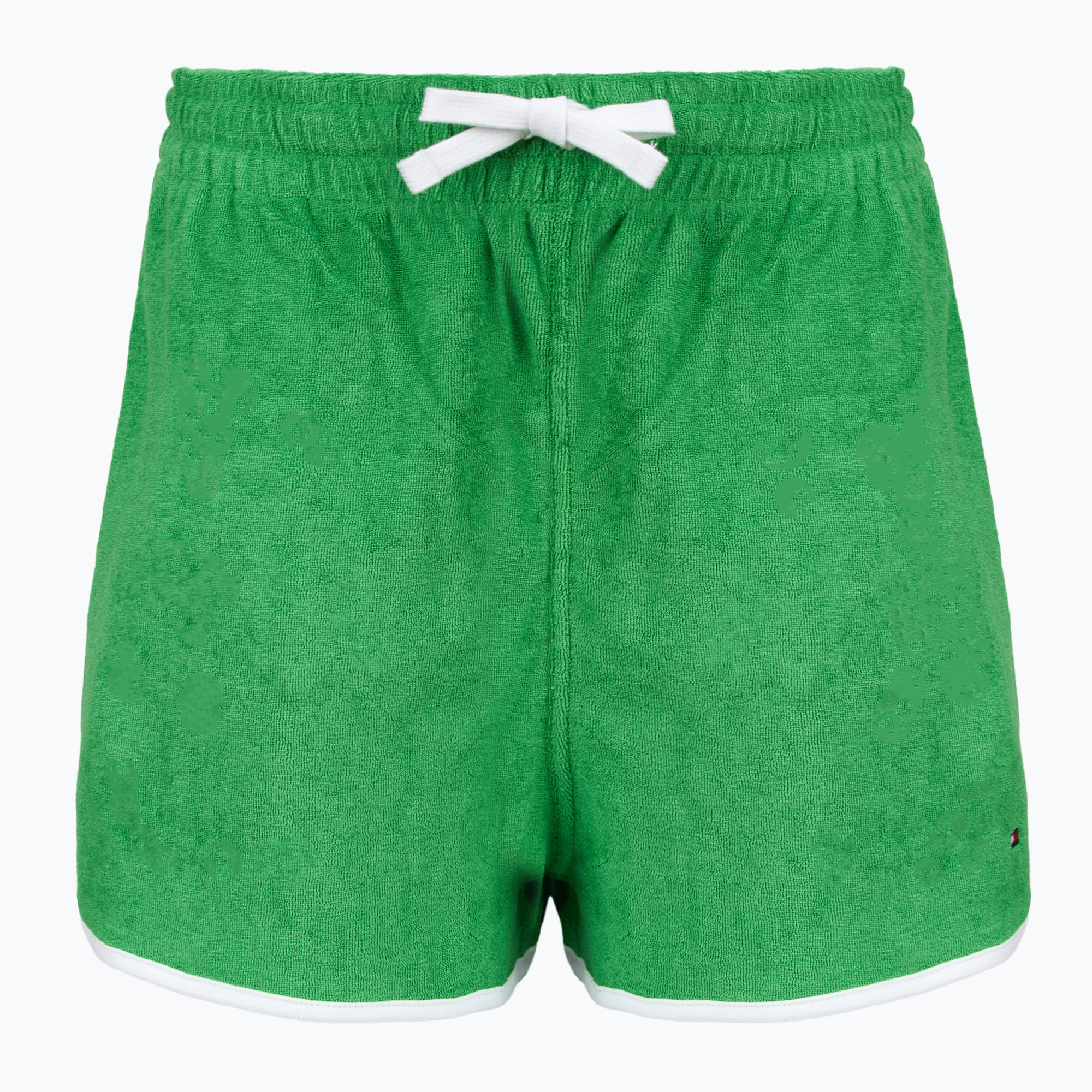Spodenki damskie Tommy Hilfiger Terry Shorts radiant green 
