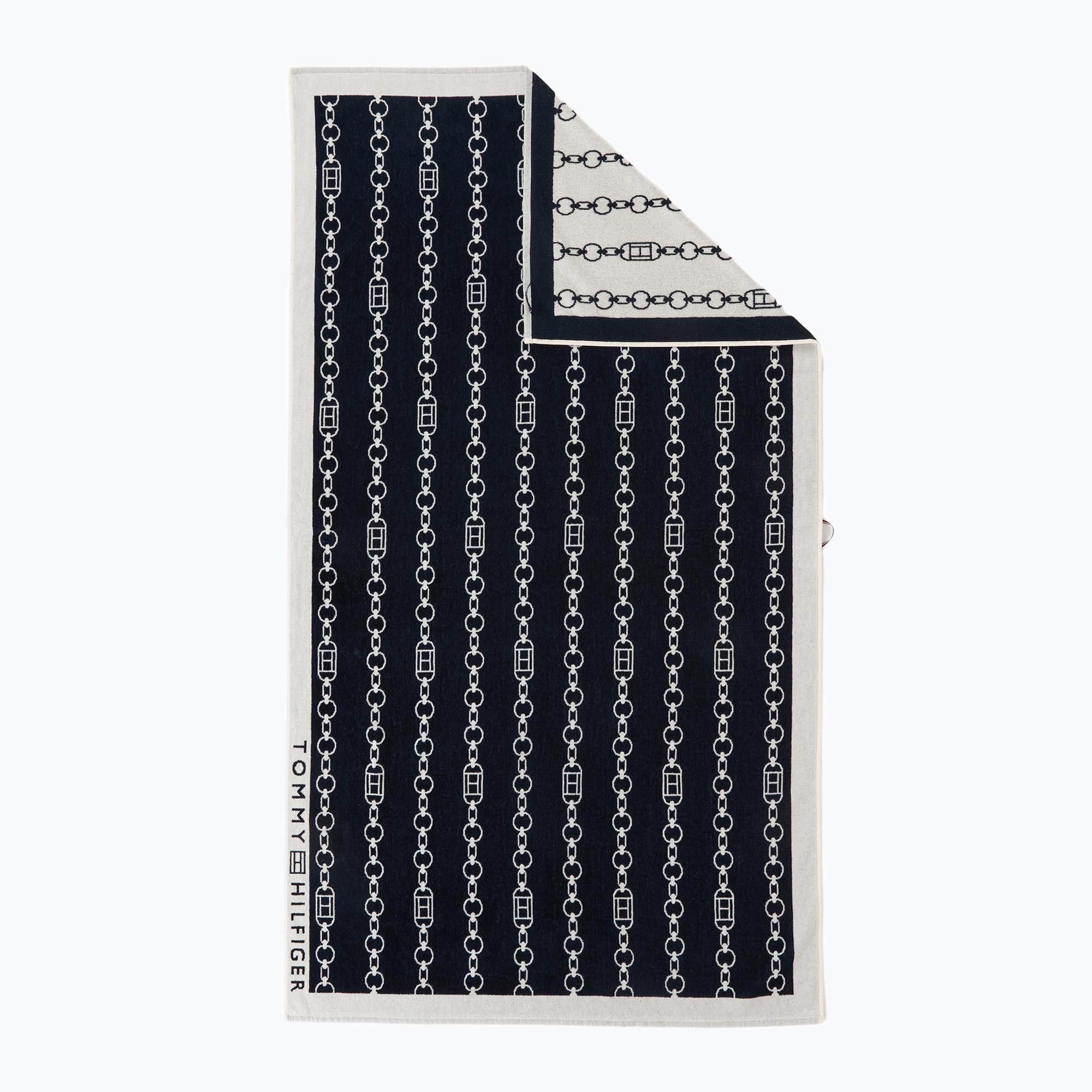 Ręcznik Tommy Hilfiger Towel flag chain dark night navy 