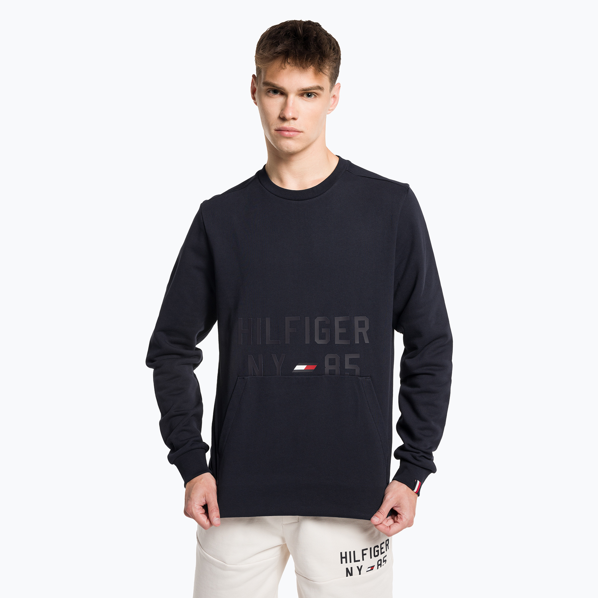 Bluza męska Tommy Hilfiger Graphic Crew blue | WYSYŁKA W 24H | 30 DNI NA ZWROT