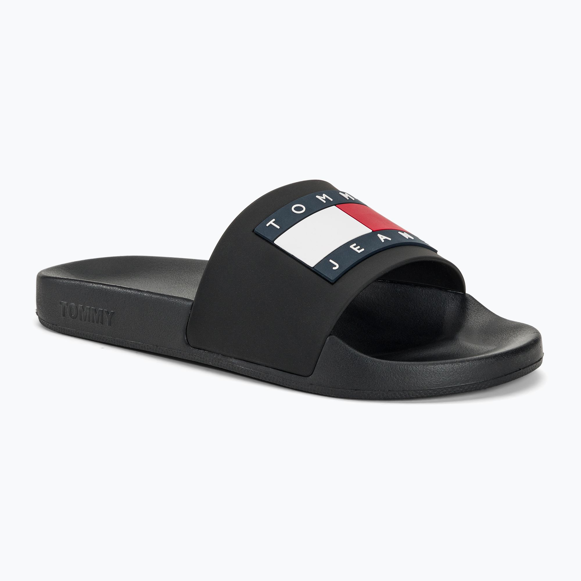 Klapki damskie Tommy Jeans Flag Pool Slide Ess black | WYSYŁKA W 24H | 30 DNI NA ZWROT