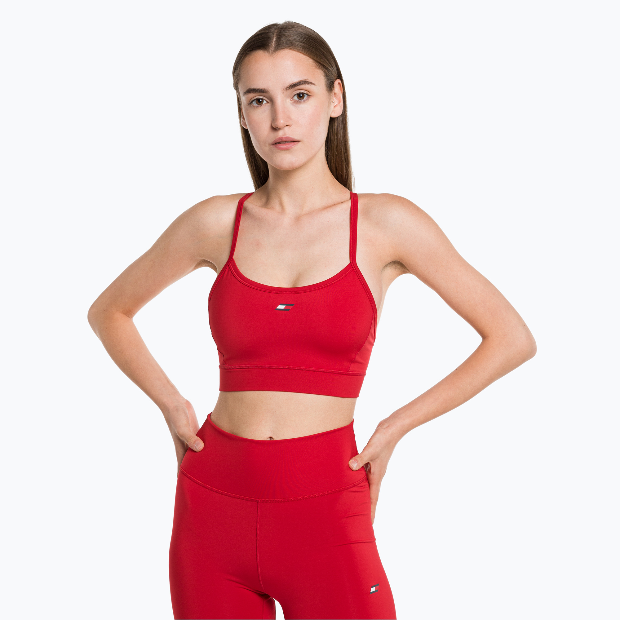 Biustonosz Tommy Hilfiger Essentials Low Int red | WYSYŁKA W 24H | 30 DNI NA ZWROT
