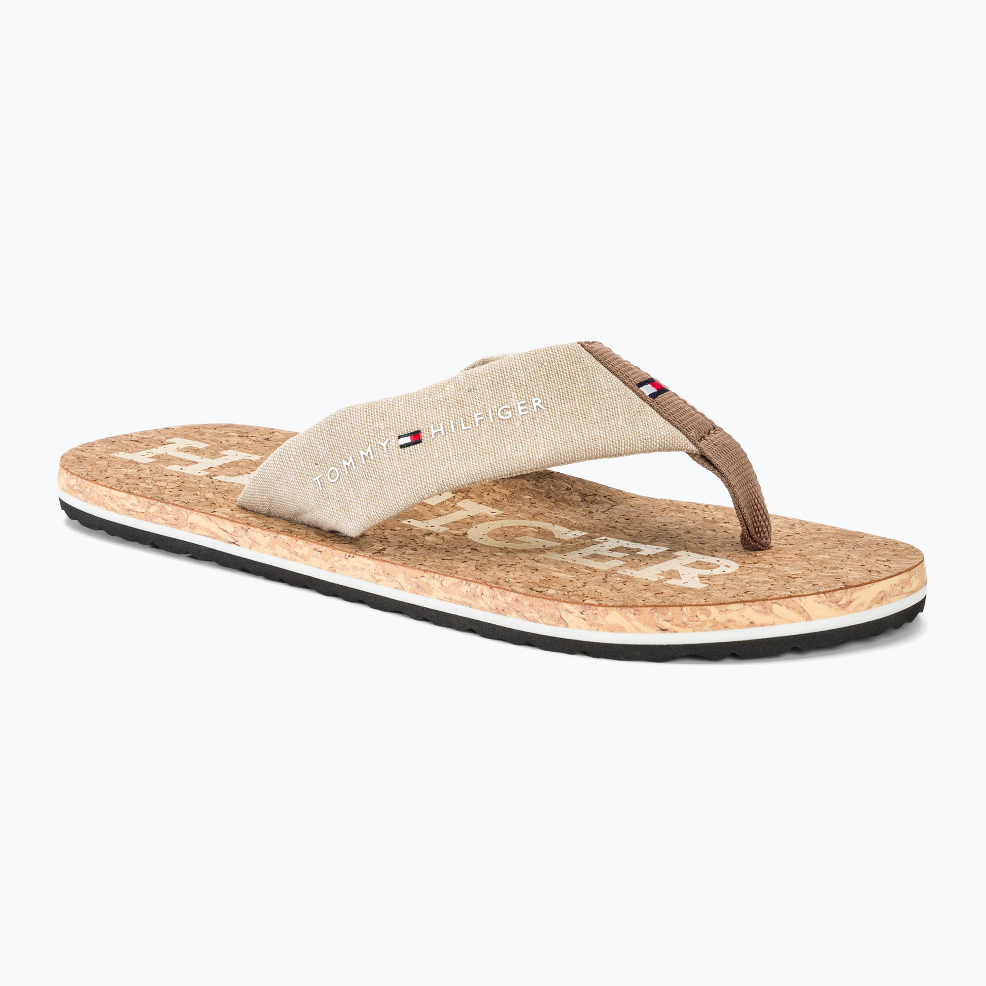 Japonki męskie Tommy Hilfiger Cork Beach Sandal beige | WYSYŁKA W 24H | 30 DNI NA ZWROT