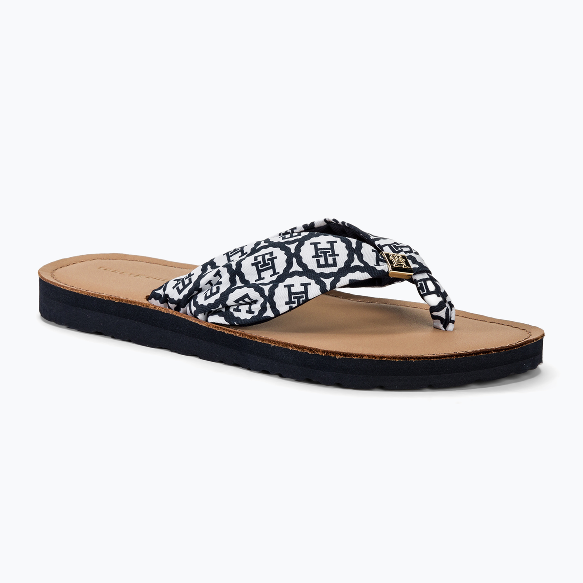 Japonki damskie Tommy Hilfiger Emblem Elevated Beach Sandal space blue | WYSYŁKA W 24H | 30 DNI NA ZWROT