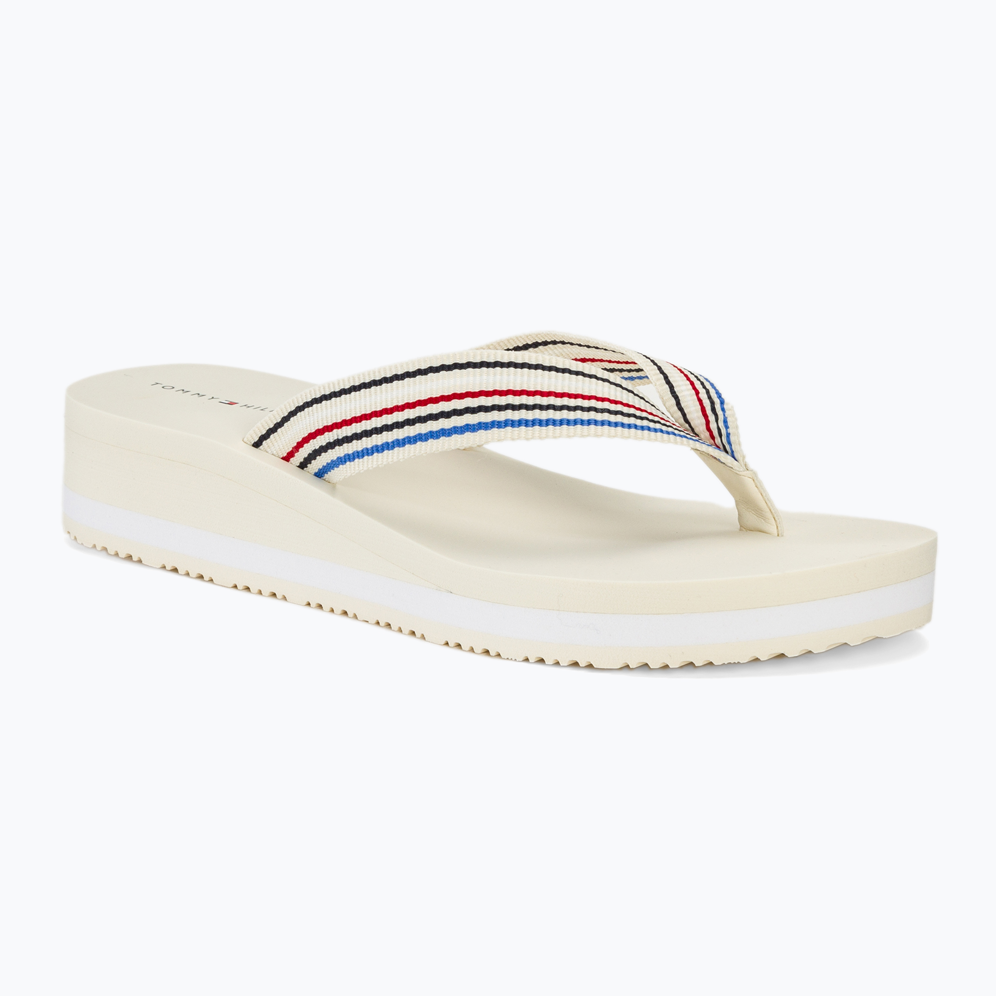 Japonki damskie Tommy Hilfiger Wedge Stripes Beach Sandal calico | WYSYŁKA W 24H | 30 DNI NA ZWROT