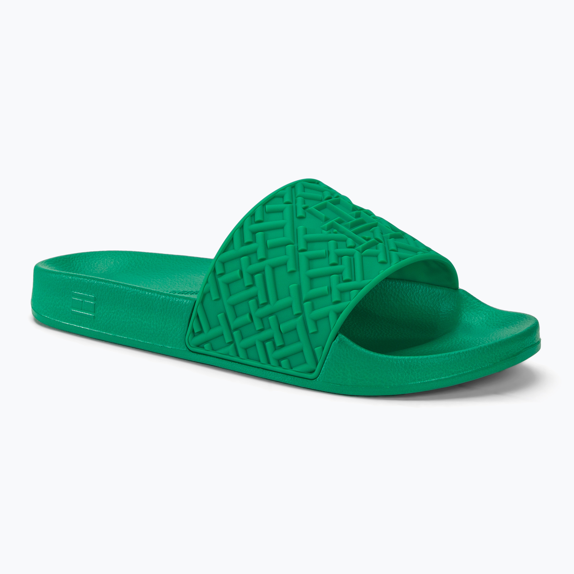 Klapki damskie Tommy Hilfiger Monogram Pool Slide olympic green | WYSYŁKA W 24H | 30 DNI NA ZWROT