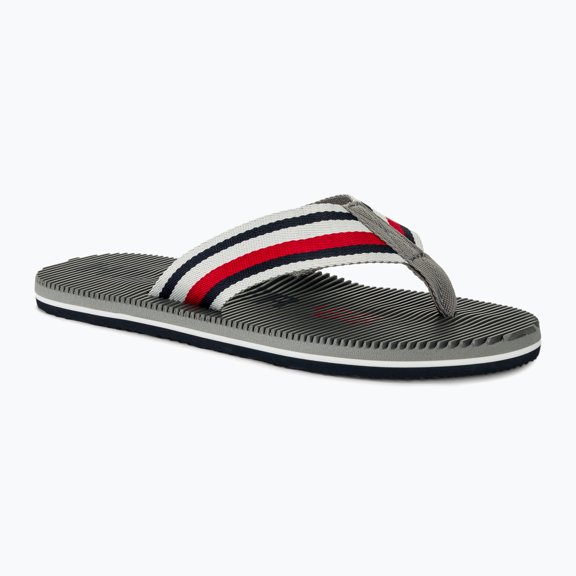 Japonki męskie Tommy Hilfiger Massage Footbed Oly Beach Sandal antique silver | WYSYŁKA W 24H | 30 DNI NA ZWROT