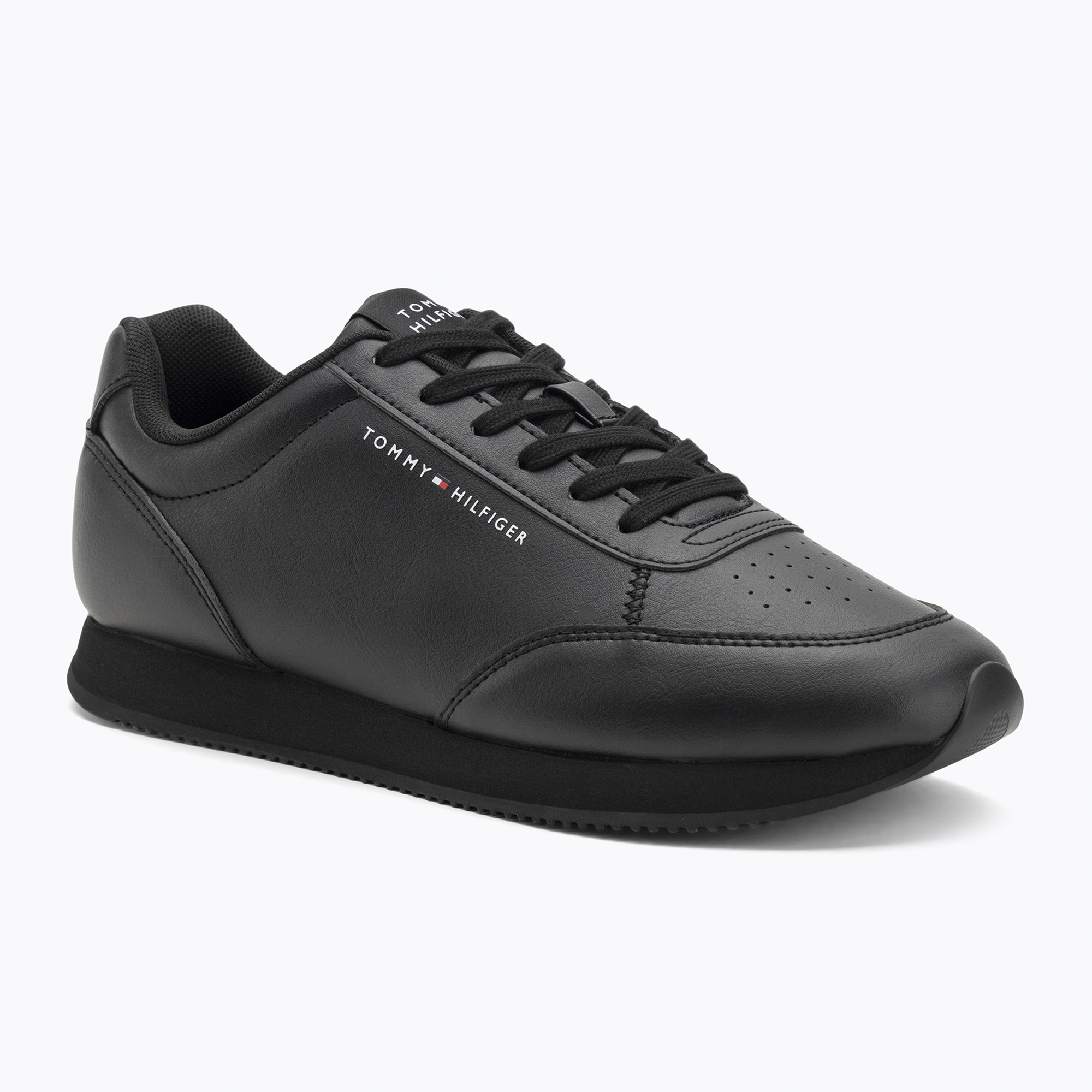 Buty męskie Tommy Hilfiger Lo Runner Pu Mix black 