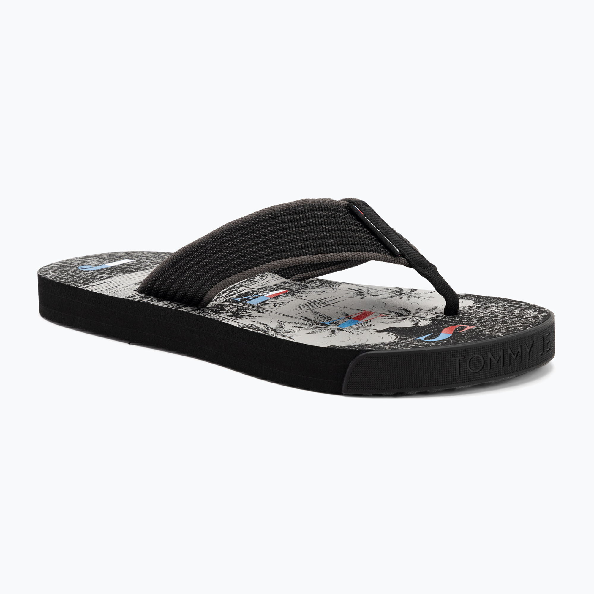 Japonki męskie Tommy Jeans Elevated Beach Sandal black 