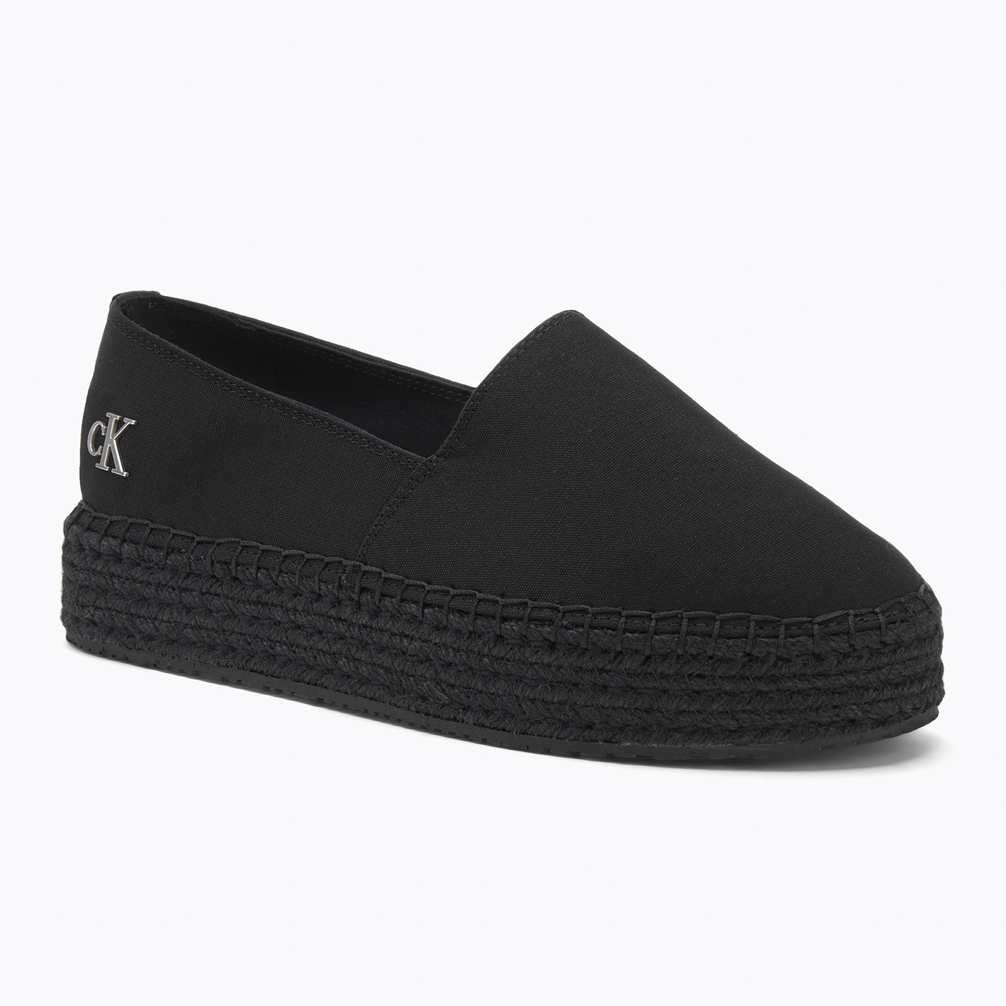 Buty damskie Calvin Klein Flatform Espadrille Mg/Hdw triple black 