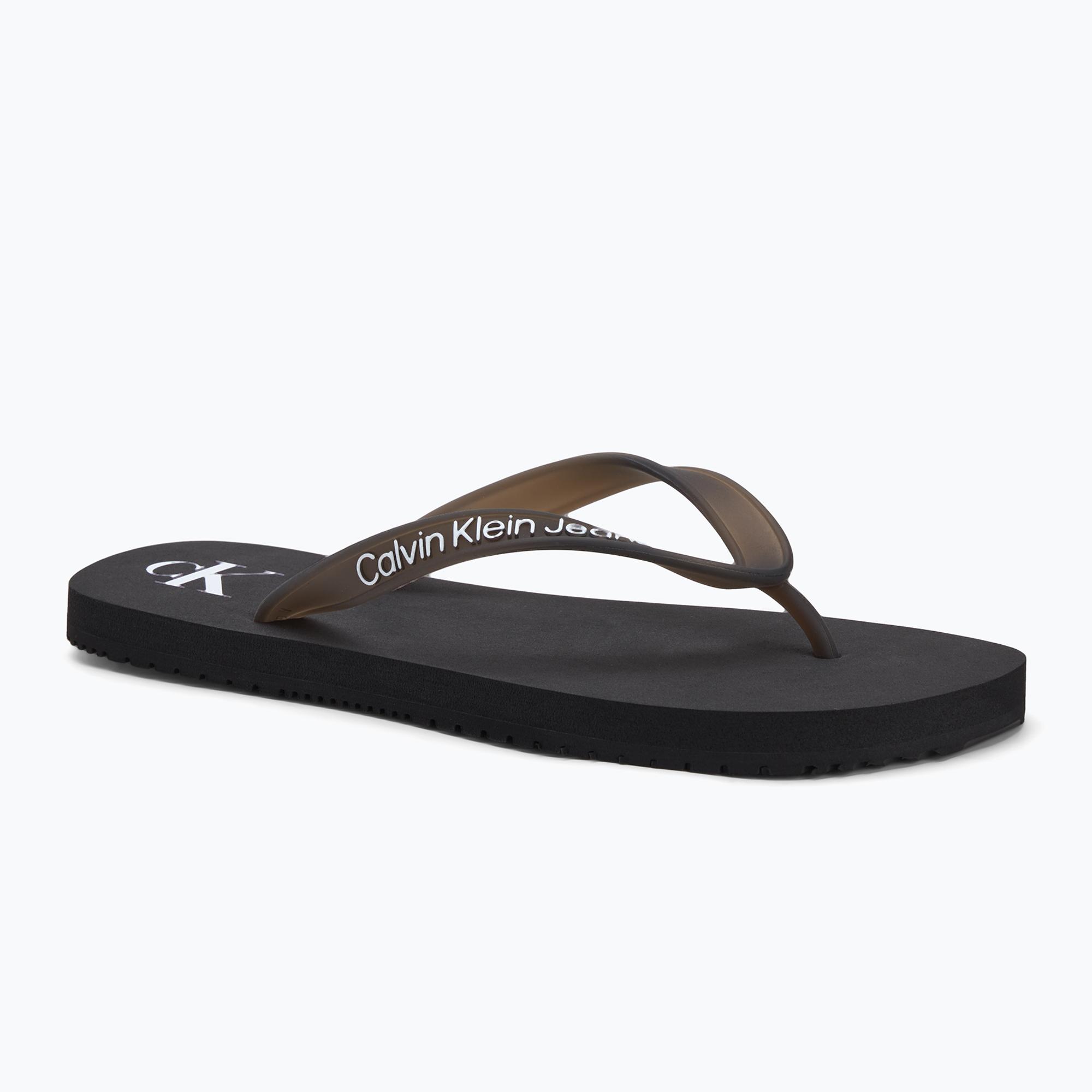 Japonki damskie Calvin Klein YW0YW01829 Beach Sandal Transparent Tpu black 