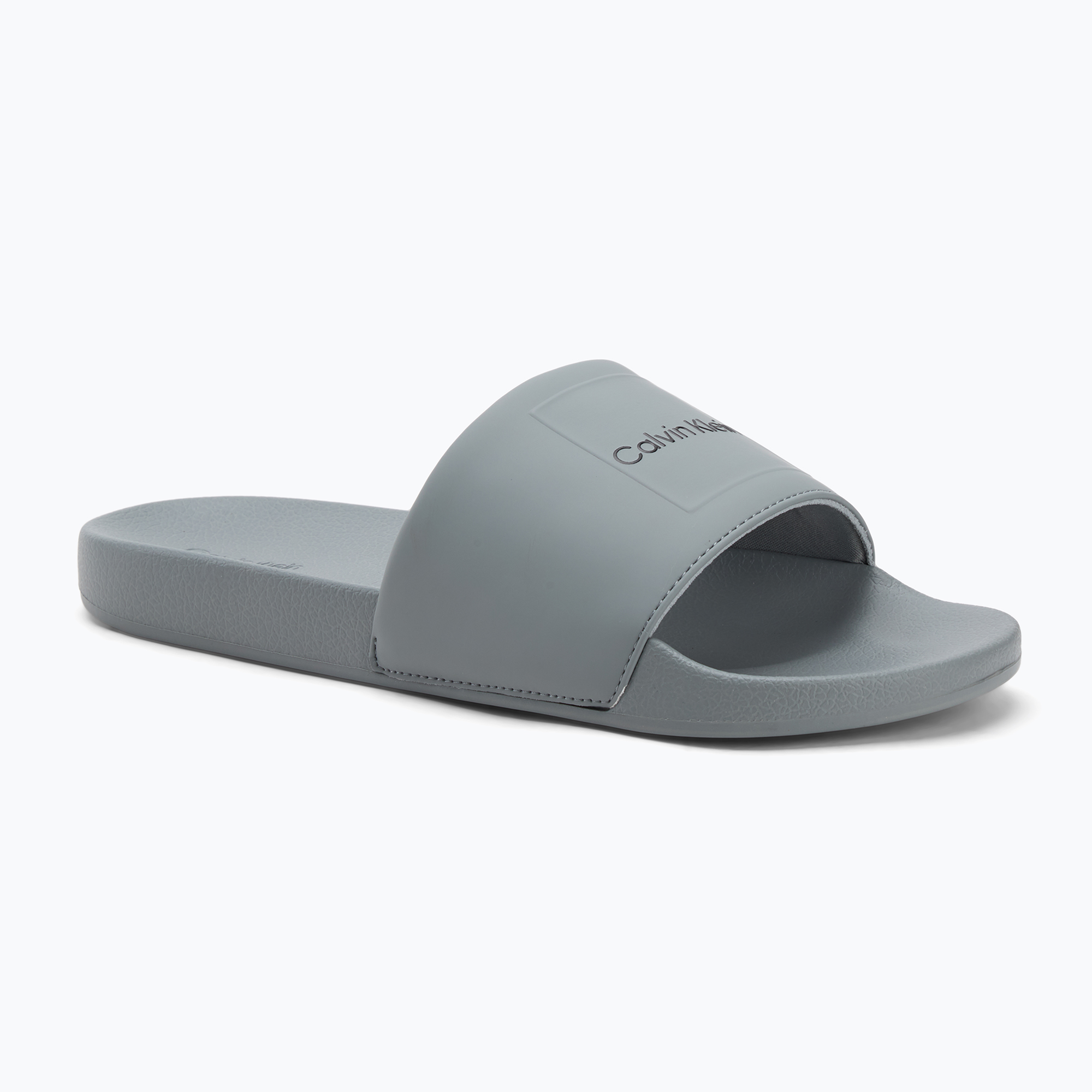 Klapki męskie Calvin Klein HM0HM01754 Pool Slide Ck Square granite road 
