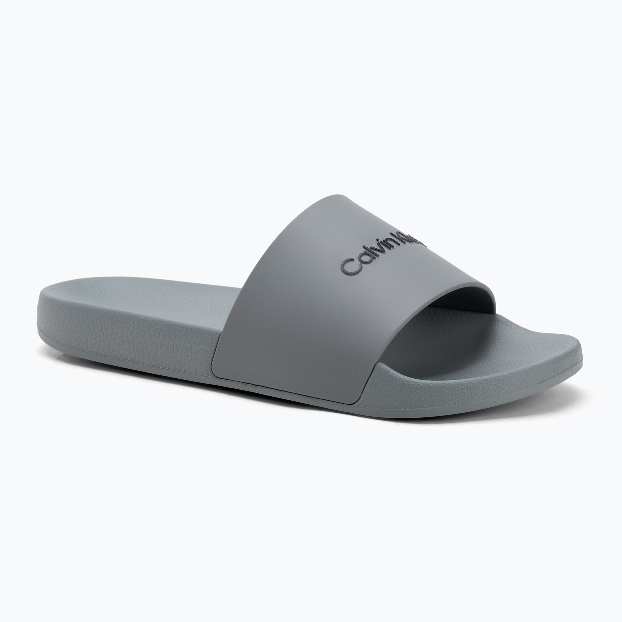 Klapki męskie Calvin Klein HM0HM00455 Pool Slide Rubber granite road 