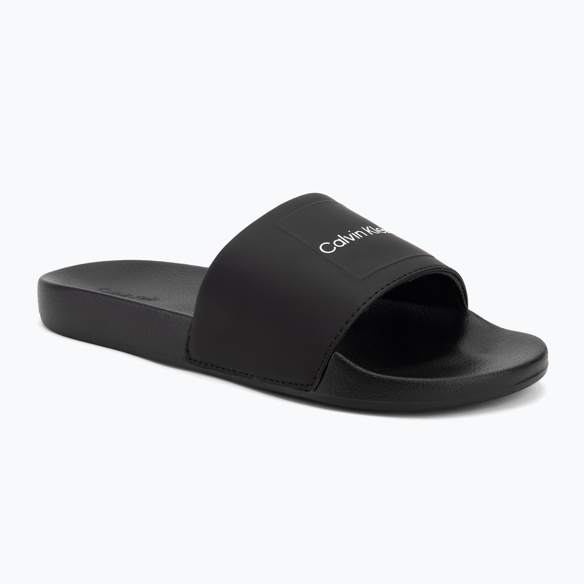 Klapki męskie Calvin Klein HM0HM01754 Pool Slide Ck Square black 
