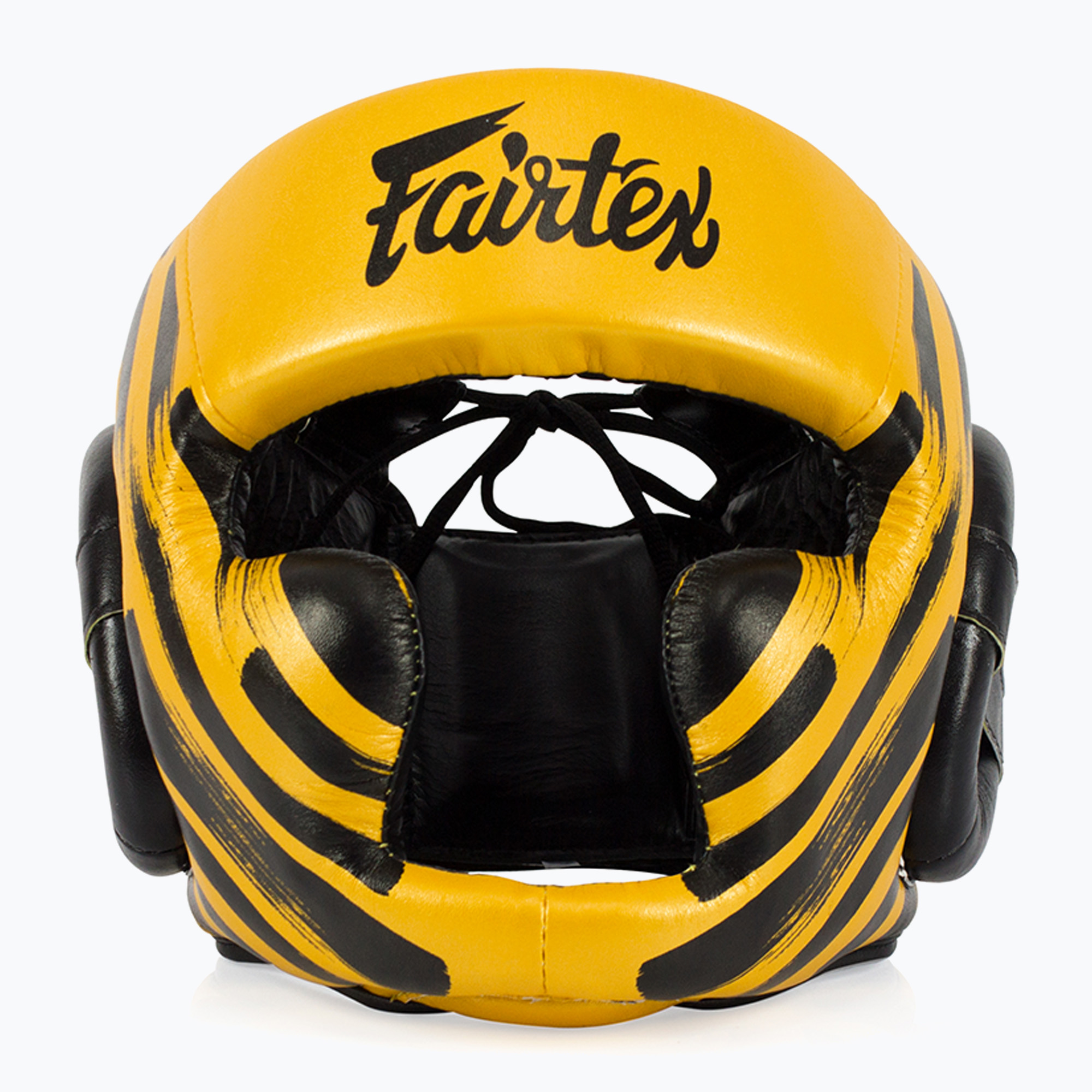 Kask bokserski Fairtex Microfiber Headguard gold 