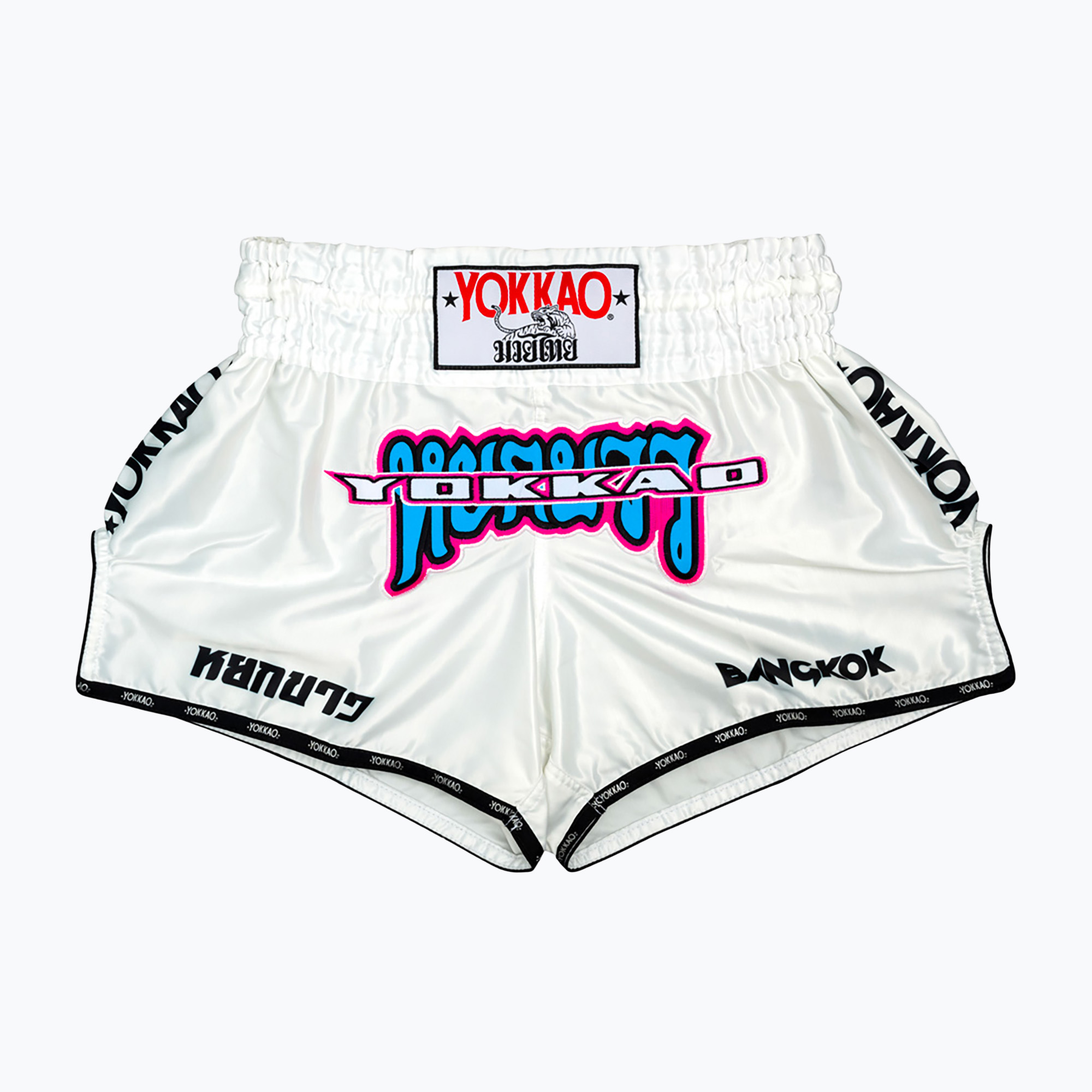 Spodenki treningowe męskie YOKKAO East Club Fight white 