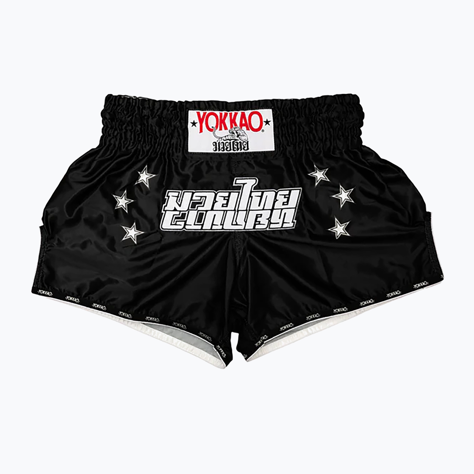 Spodenki treningowe męskie YOKKAO Lettering Fight black 