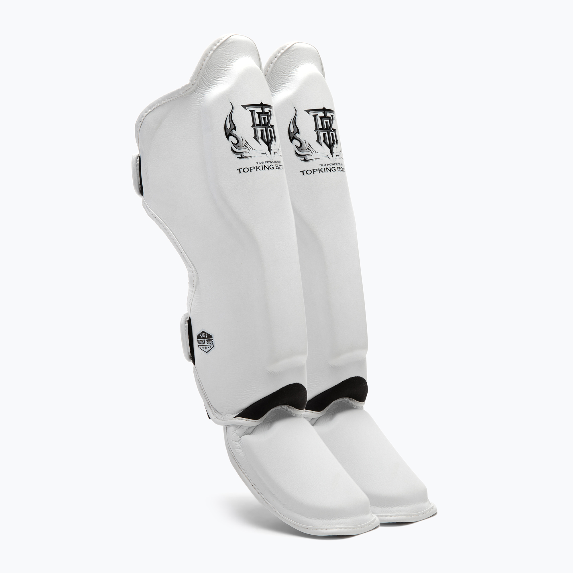 Ochraniacze piszczeli i stóp Top King Pro Semi Leather white 