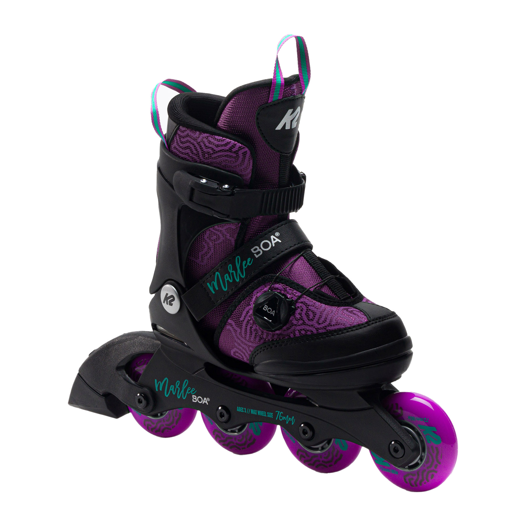 Rolki dziecięce K2 Marlee Boa purple/black | WYSYŁKA W 24H | 30 DNI NA ZWROT