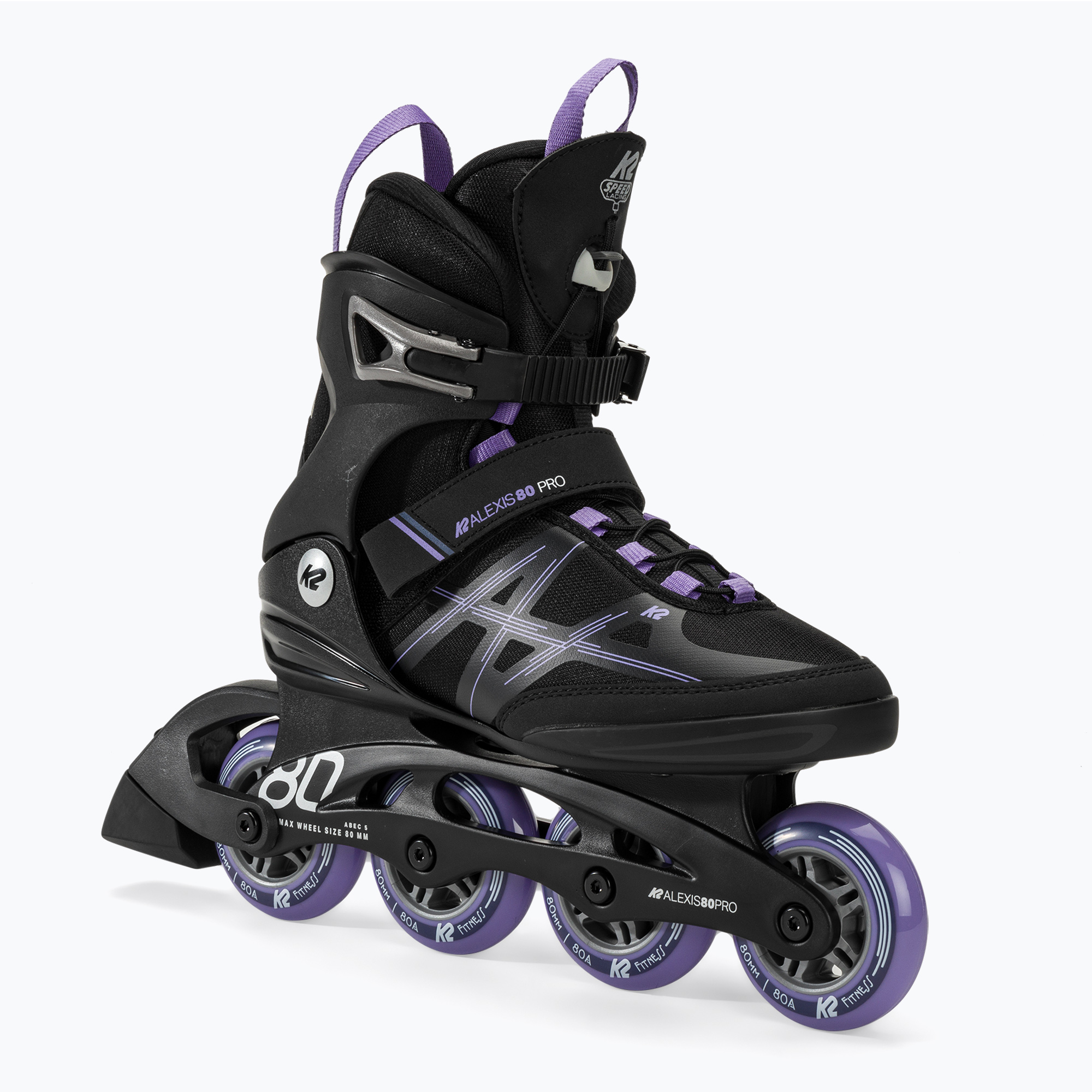 Rolki damskie K2 Alexis 80 Pro black/lavendar | WYSYŁKA W 24H | 30 DNI NA ZWROT
