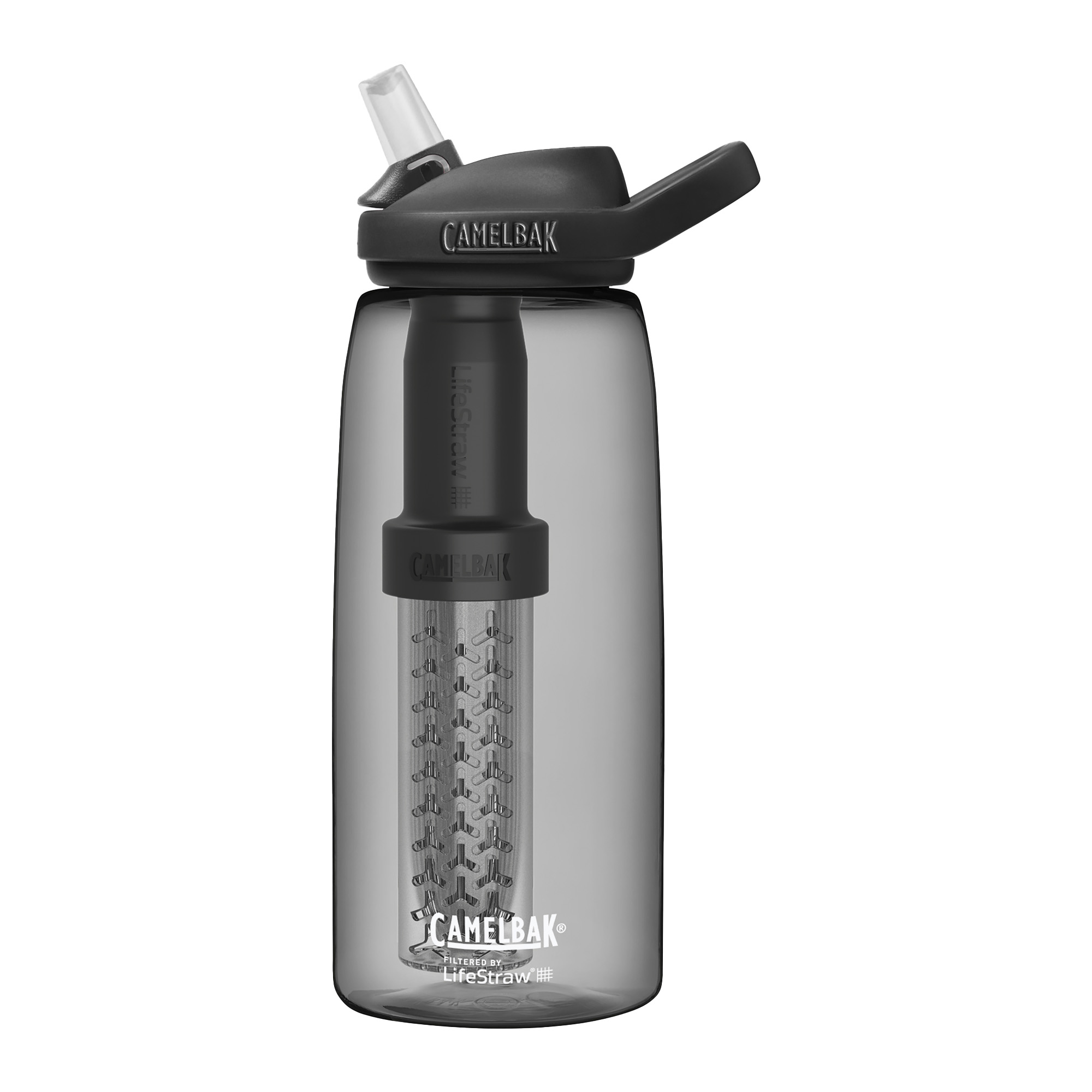 Butelka turystyczna CamelBak Eddy+ z filtrem LifeStraw 1000 ml charcoal | WYSYŁKA W 24H | 30 DNI NA ZWROT