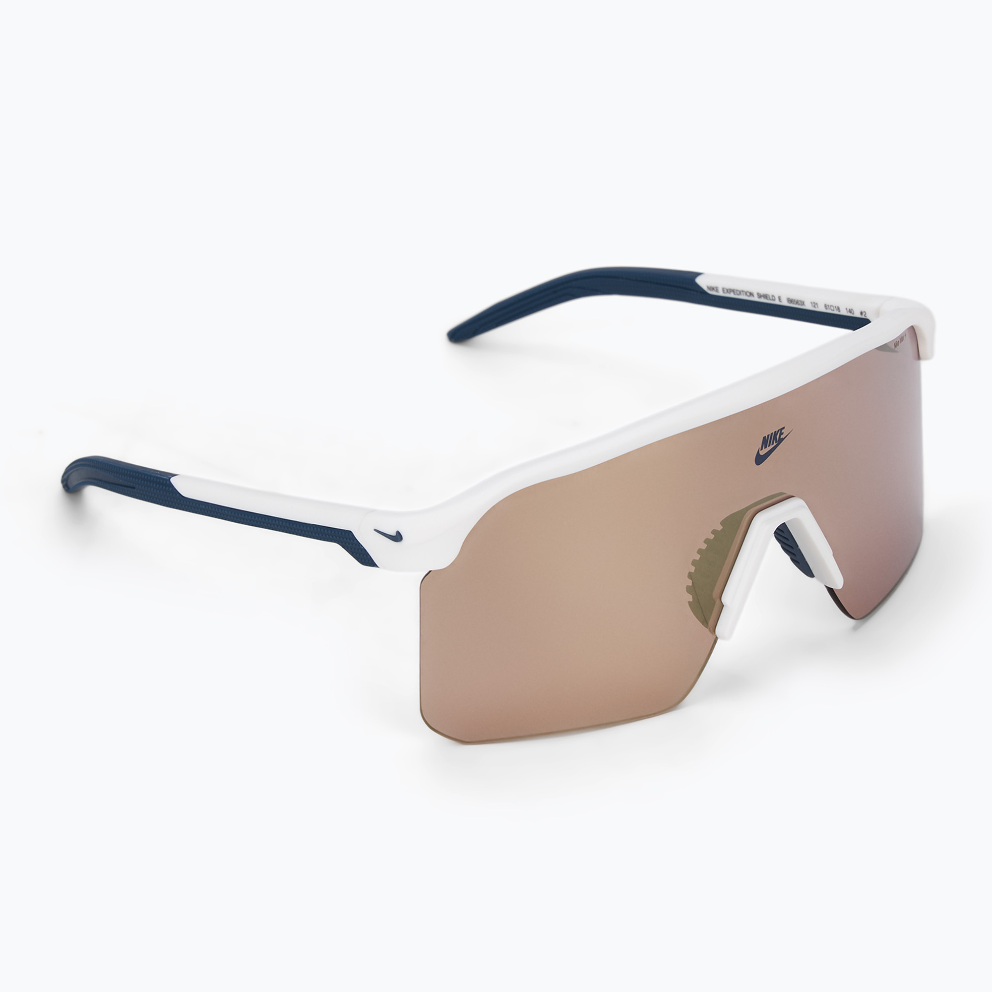 Okulary przeciwsłoneczne Nike Expedition Shield E matte summit white/ road chrome mirror 