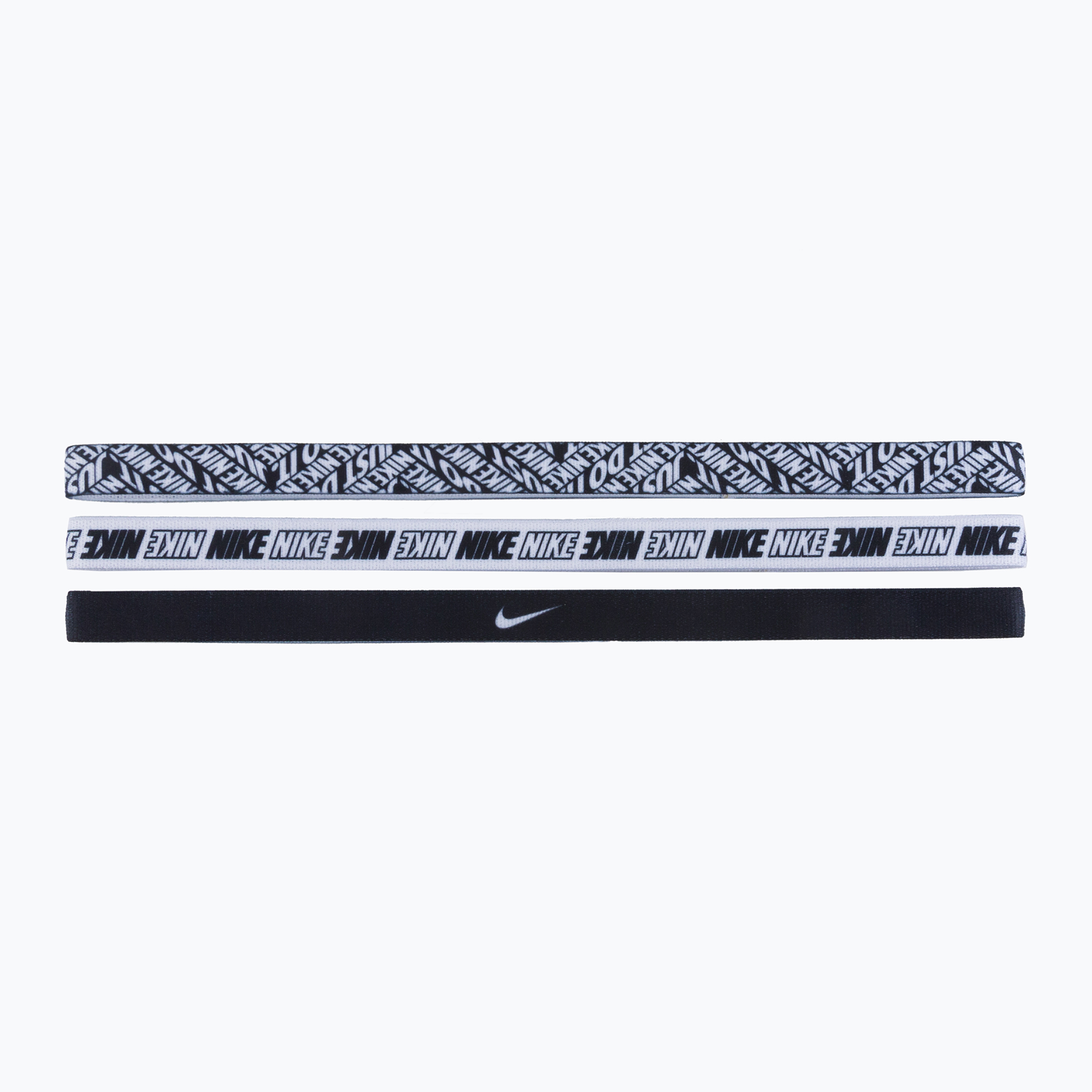 Opaski na głowę Nike Printed Headbands 3 szt. black 
