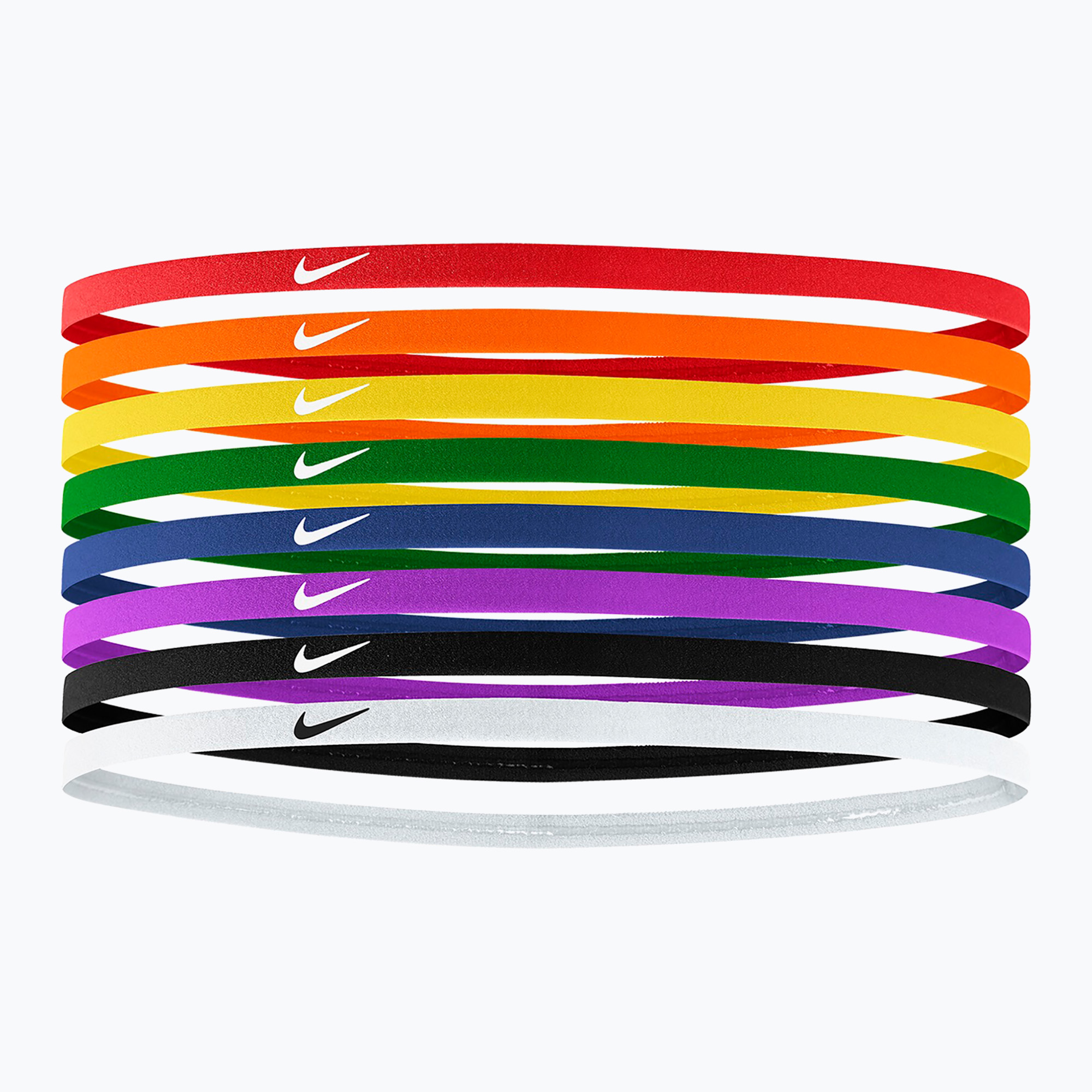 Opaski na głowę Nike Skinny Headbands 8 szt. pimento/orange blaze/sunlight 