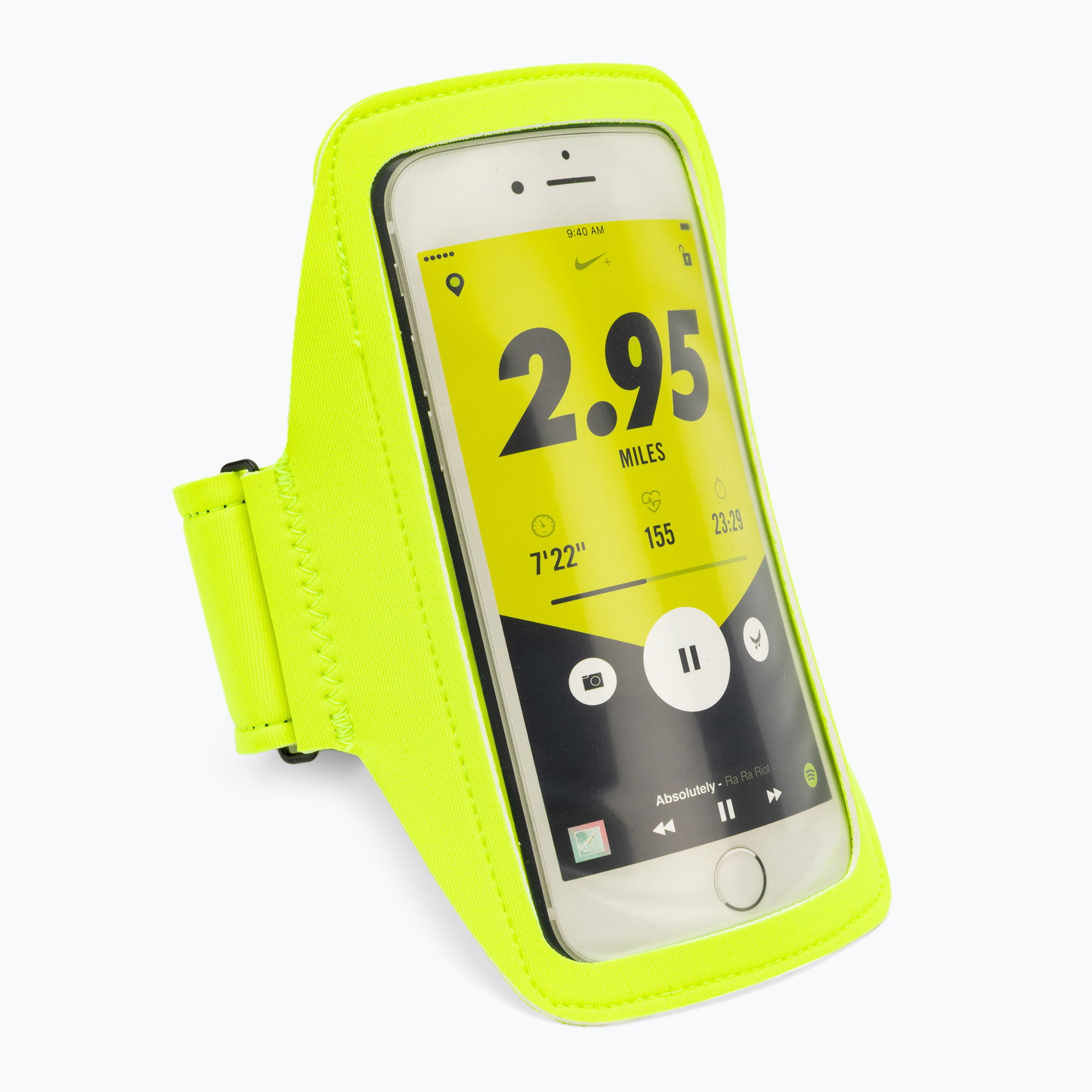 Opaska na telefon do biegania Nike Lean Arm Band Plus volt/black/silver | WYSYŁKA W 24H | 30 DNI NA ZWROT