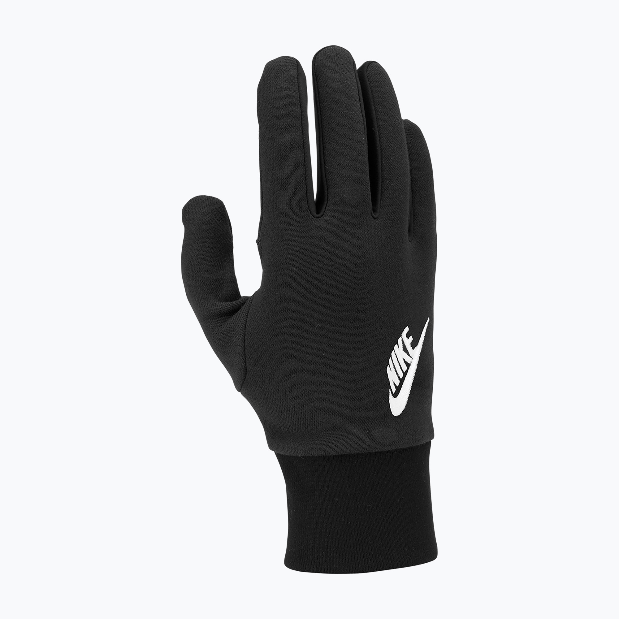 Rękawiczki do biegania męskie Nike Club Fleece 2.0 black/black/white 