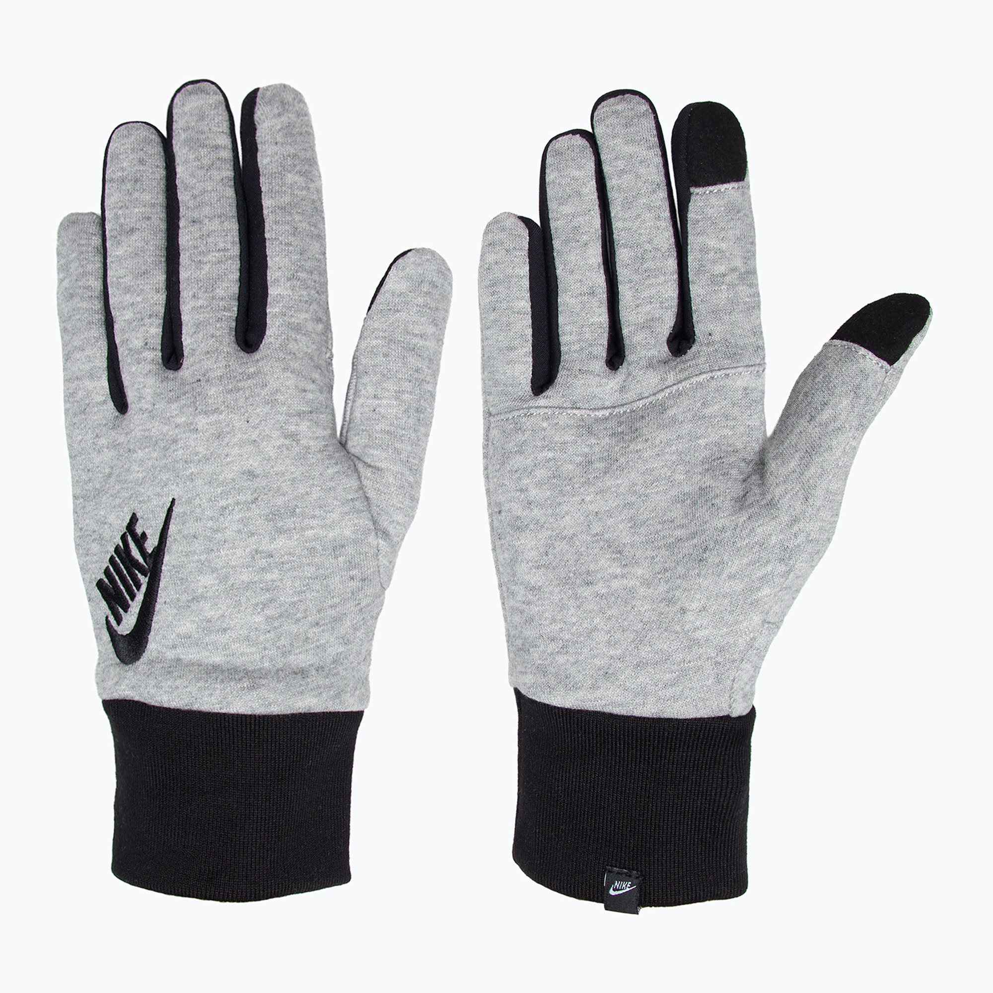 Rękawiczki do biegania męskie Nike Club Fleece 2.0 grey heather/black/black 