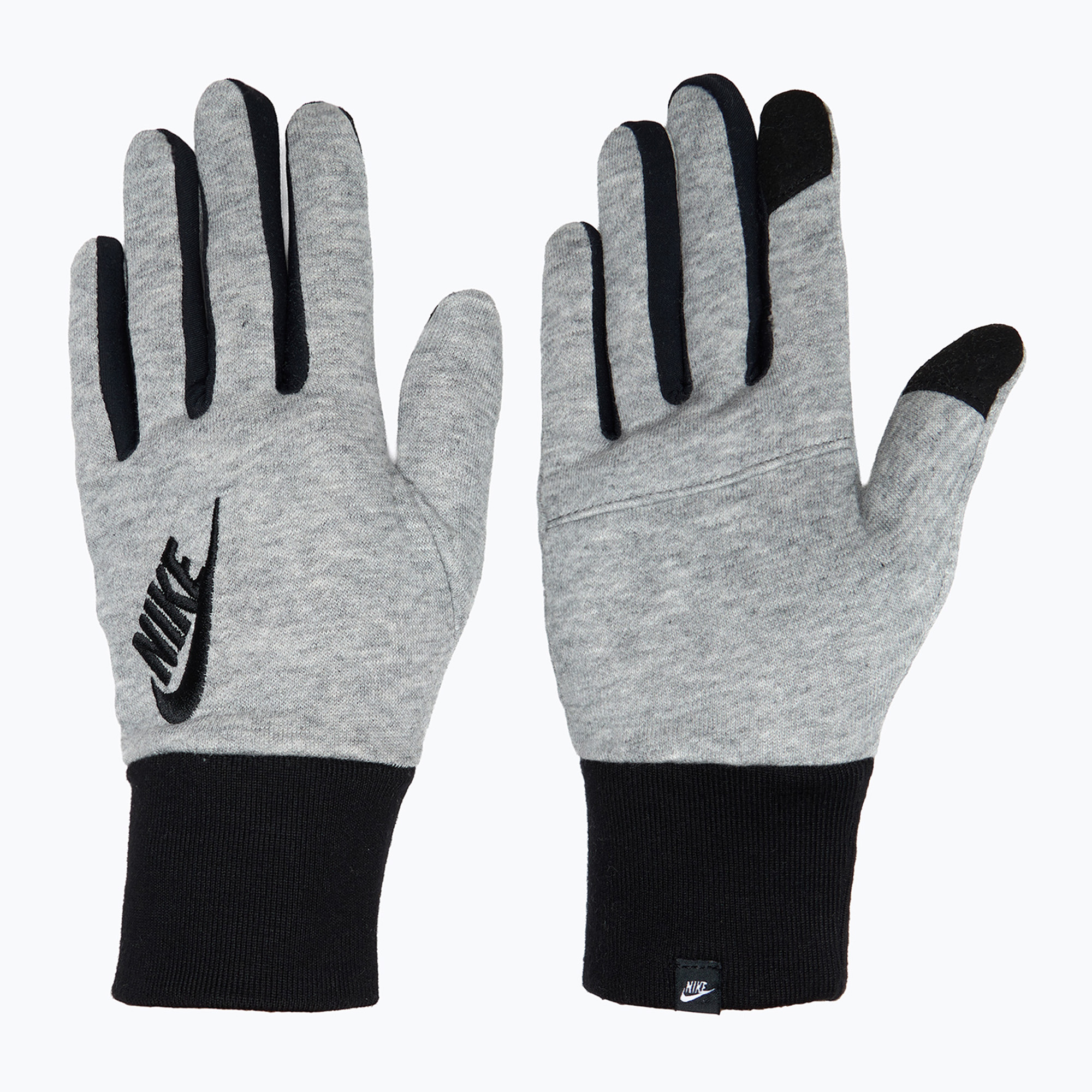 Rękawiczki do biegania damskie Nike Club Fleece grey heather/black/black 