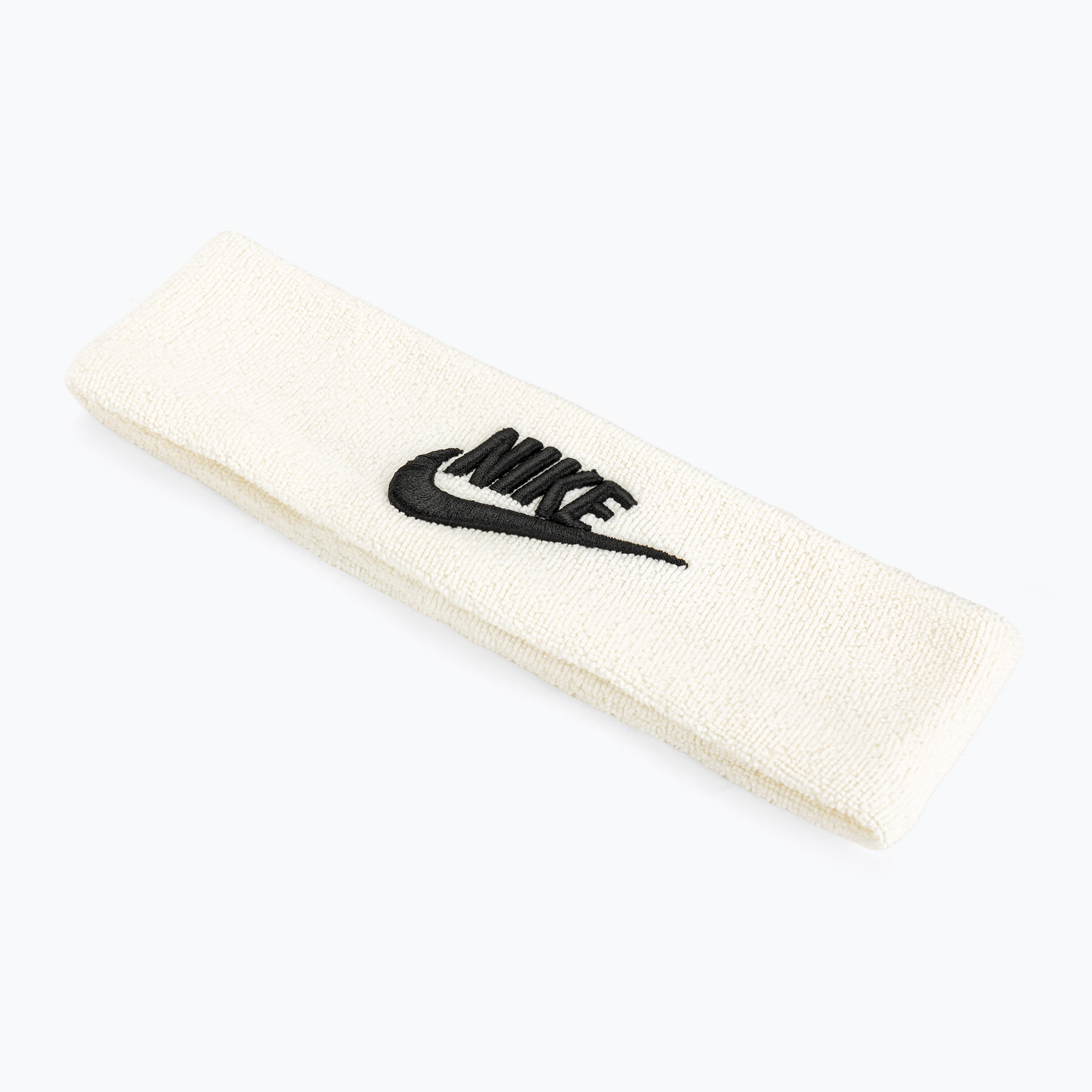 Frotka na głowę Nike Classic Headband Wide Terry white/black 