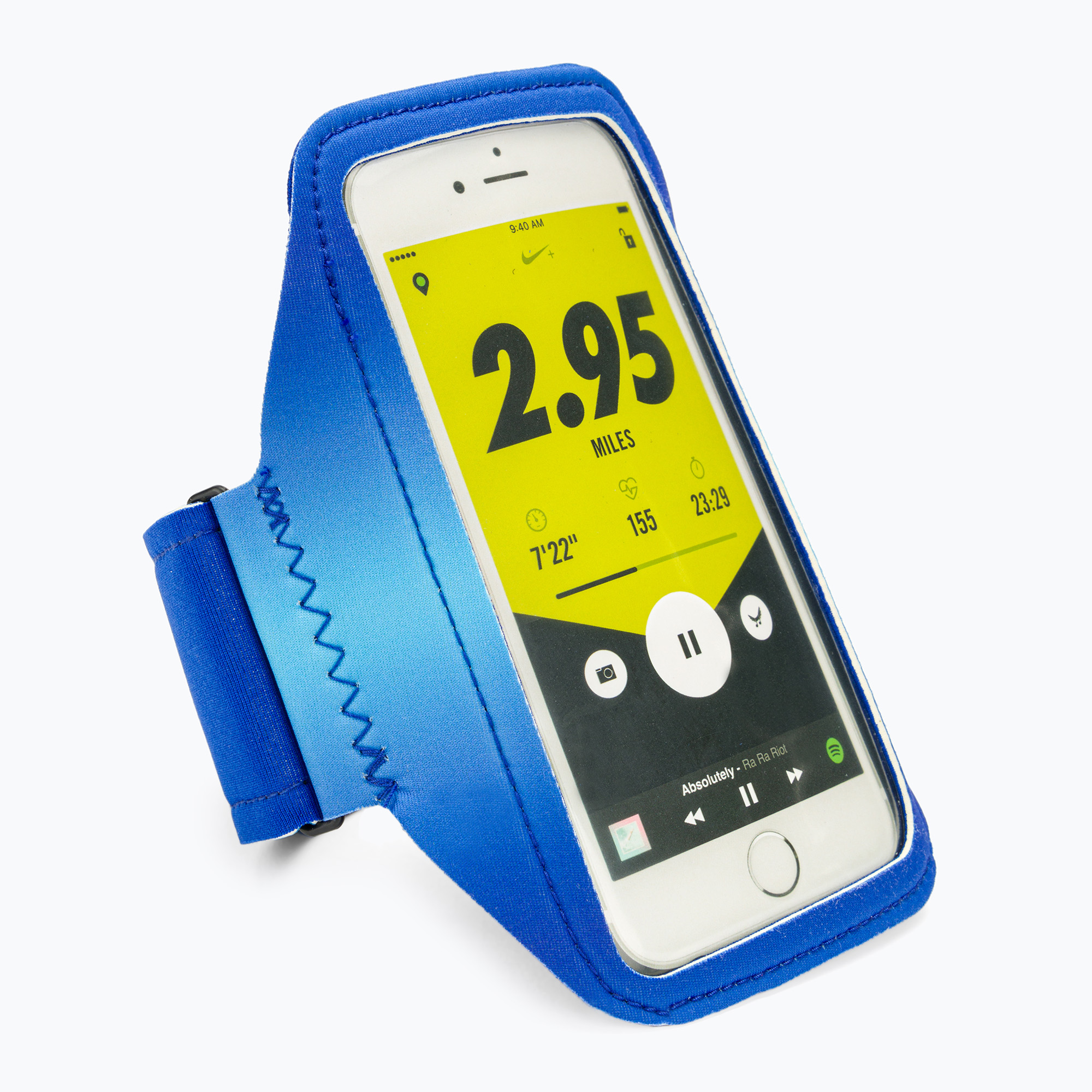 Opaska na telefon do biegania Nike Lean Arm Band Printed hyper royal/black/silver | WYSYŁKA W 24H | 30 DNI NA ZWROT