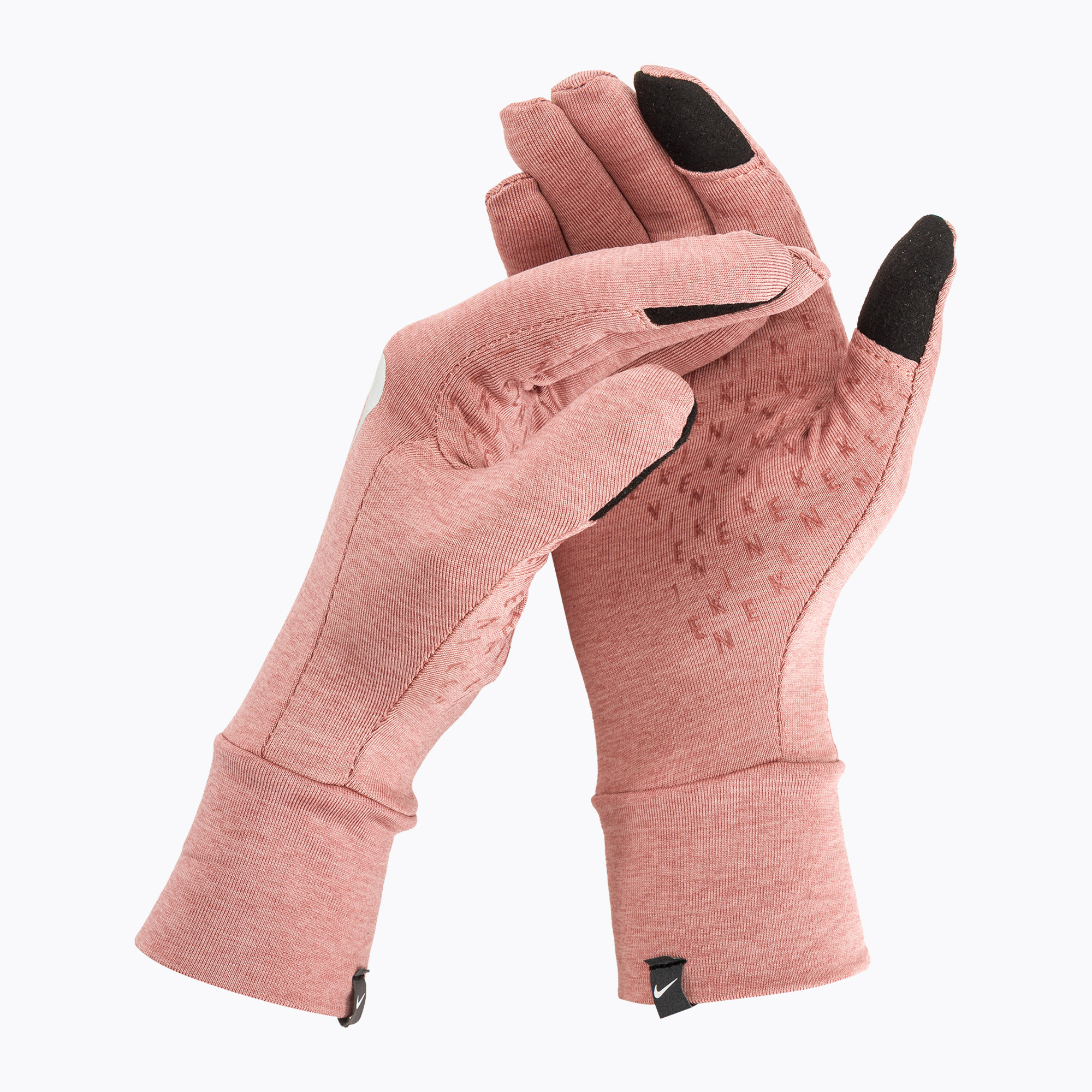 Rękawiczki do biegania damskie Nike Fleece RG red stardust/red stardust/silver 