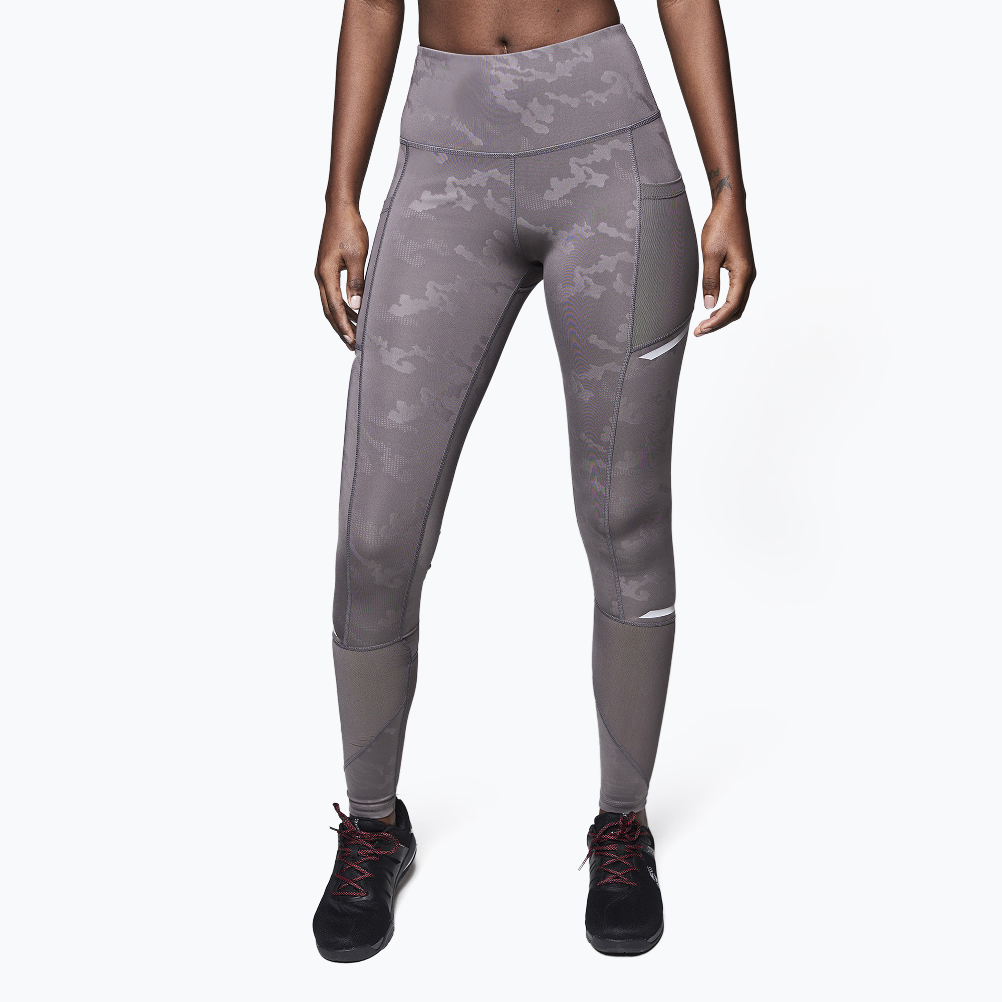 Legginsy damskie STRONG ID Z1B01168 szare/camo | WYSYŁKA W 24H | 30 DNI NA ZWROT