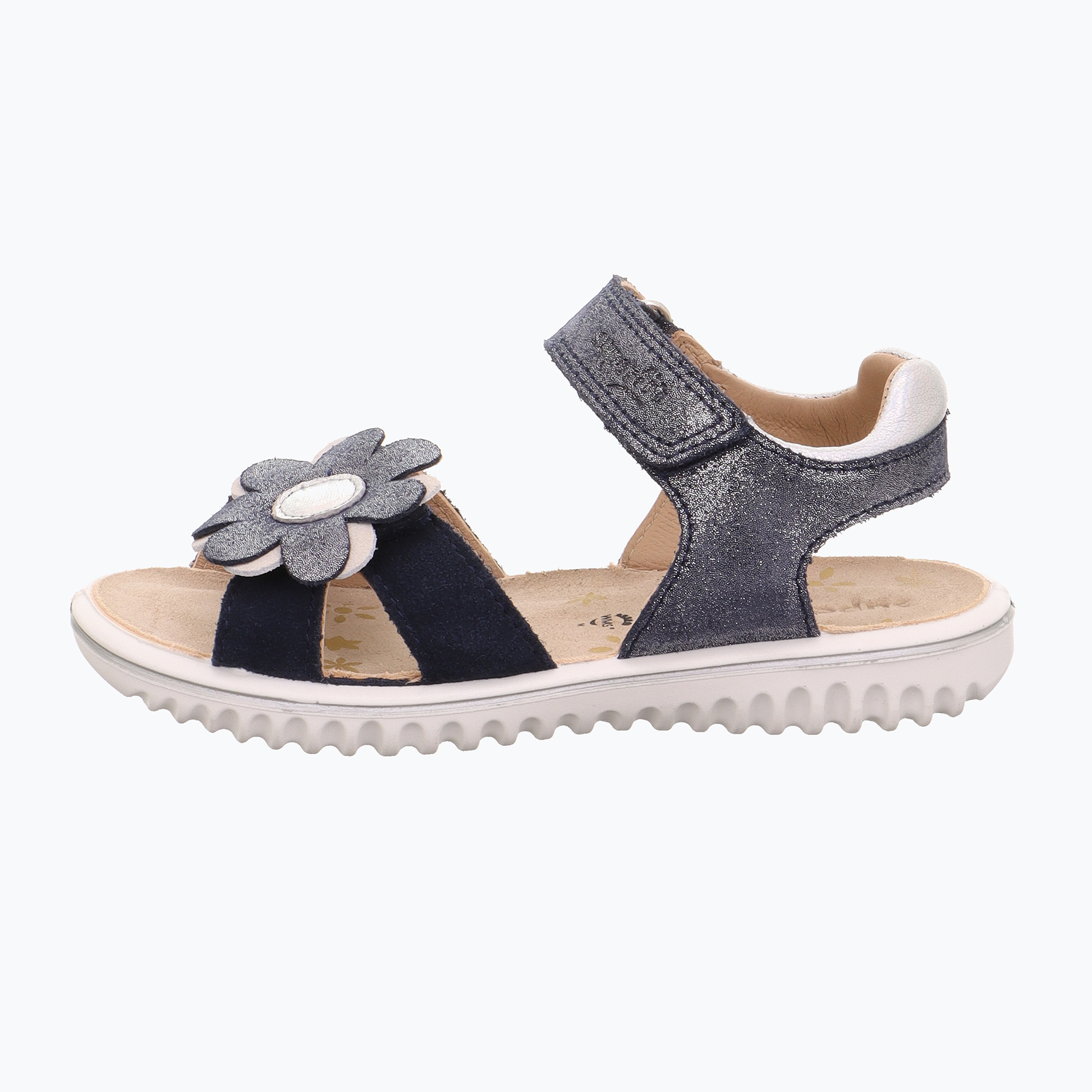 Sandały dziecięce Superfit Sparkle blue/silver 