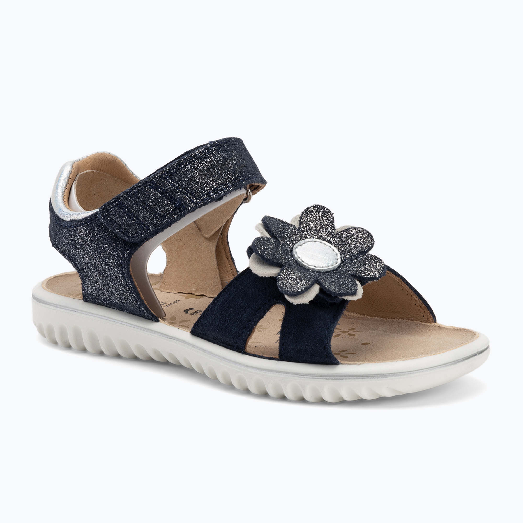 Sandały dziecięce Superfit Sparkle blue/silver 
