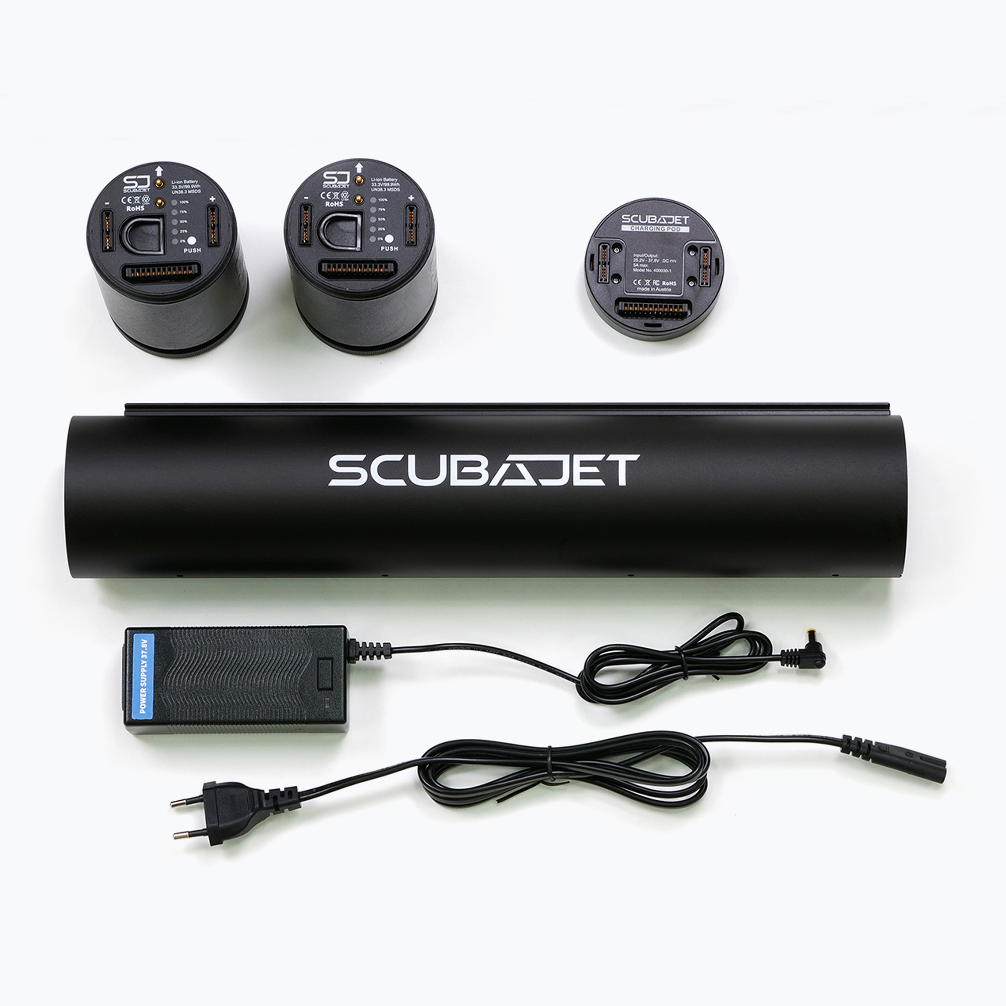 Zdjęcia - Akcesorium do nurkowania Zestaw baterii z korpusem SCUBAJET Double Your Range - Pro XR black | WYSY