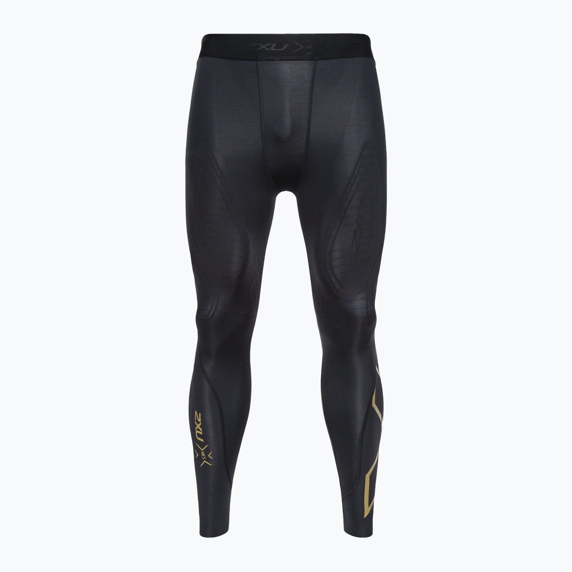 Legginsy treningowe męskie 2XU Force Compression black/gold | WYSYŁKA W 24H | 30 DNI NA ZWROT