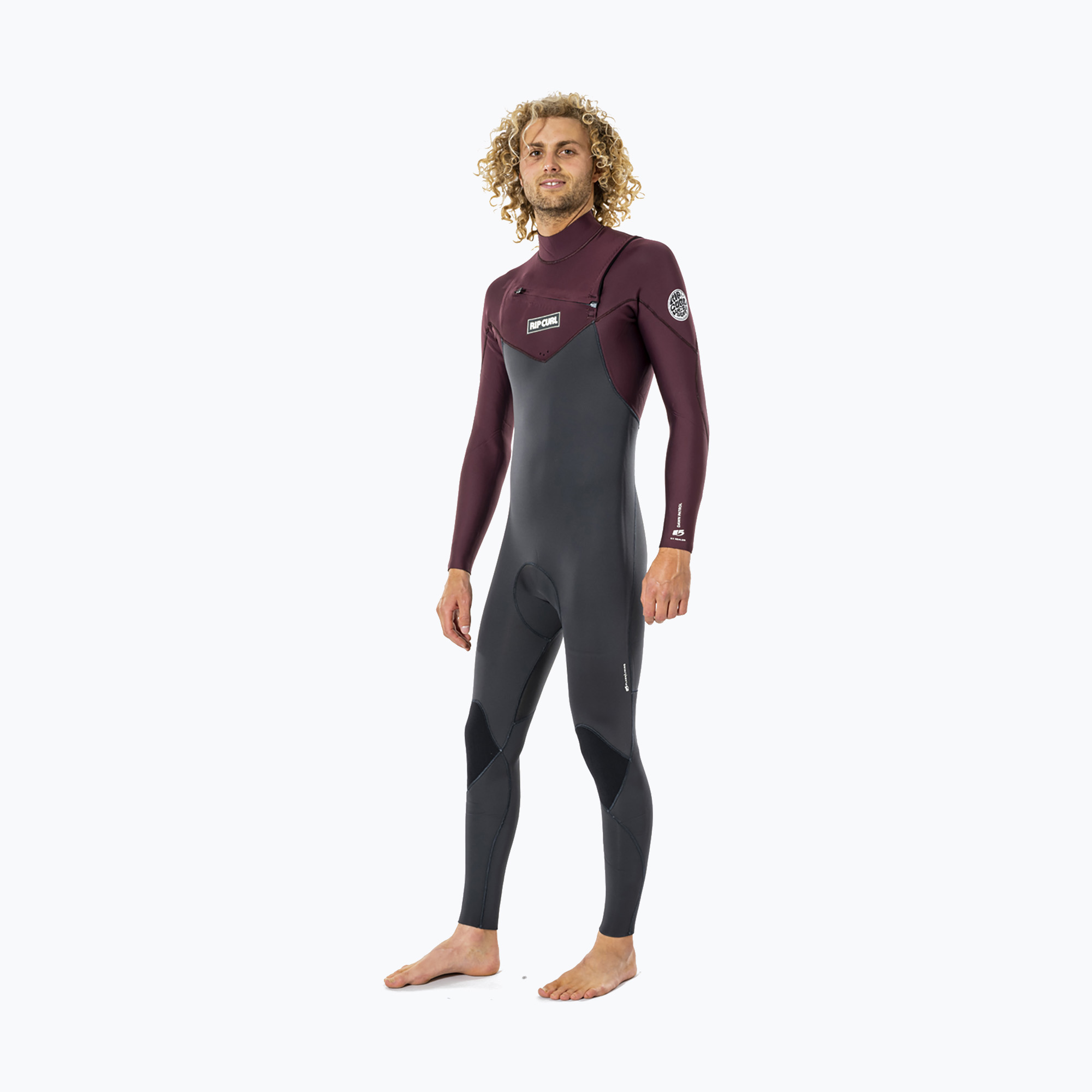 Pianka do pływania męska Rip Curl Dawn Patrol 4/3 mm GB ST C/Zip wine | WYSYŁKA W 24H | 30 DNI NA ZWROT