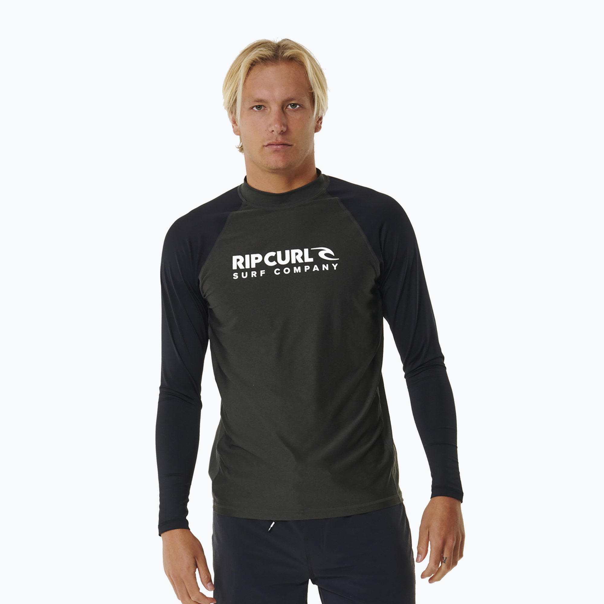 Longsleeve do pływania męski Rip Curl Shock UPF black marle 