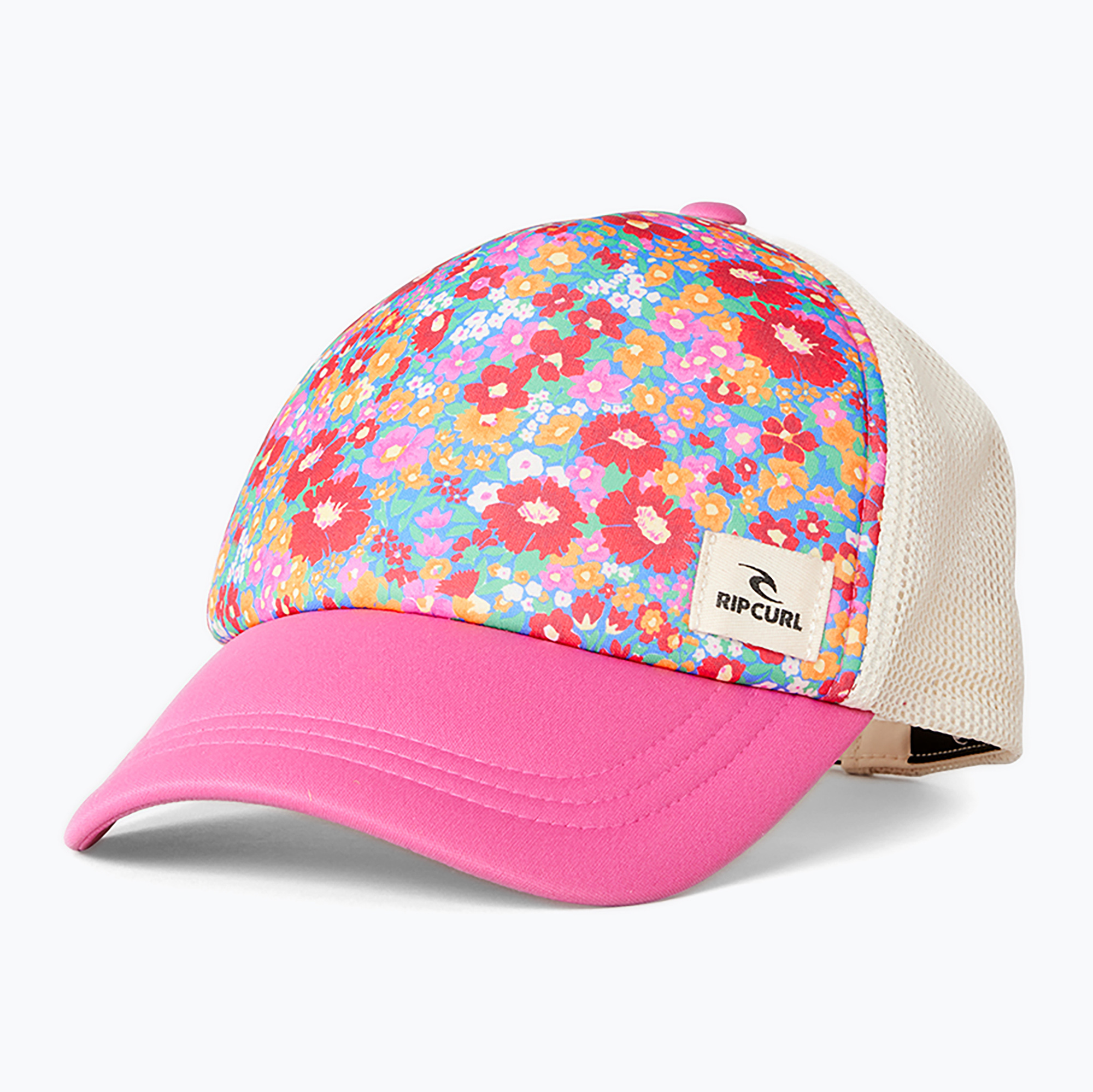 Czapka z daszkiem damska Rip Curl Mixed Yardage Trucker pink | WYSYŁKA W 24H | 30 DNI NA ZWROT