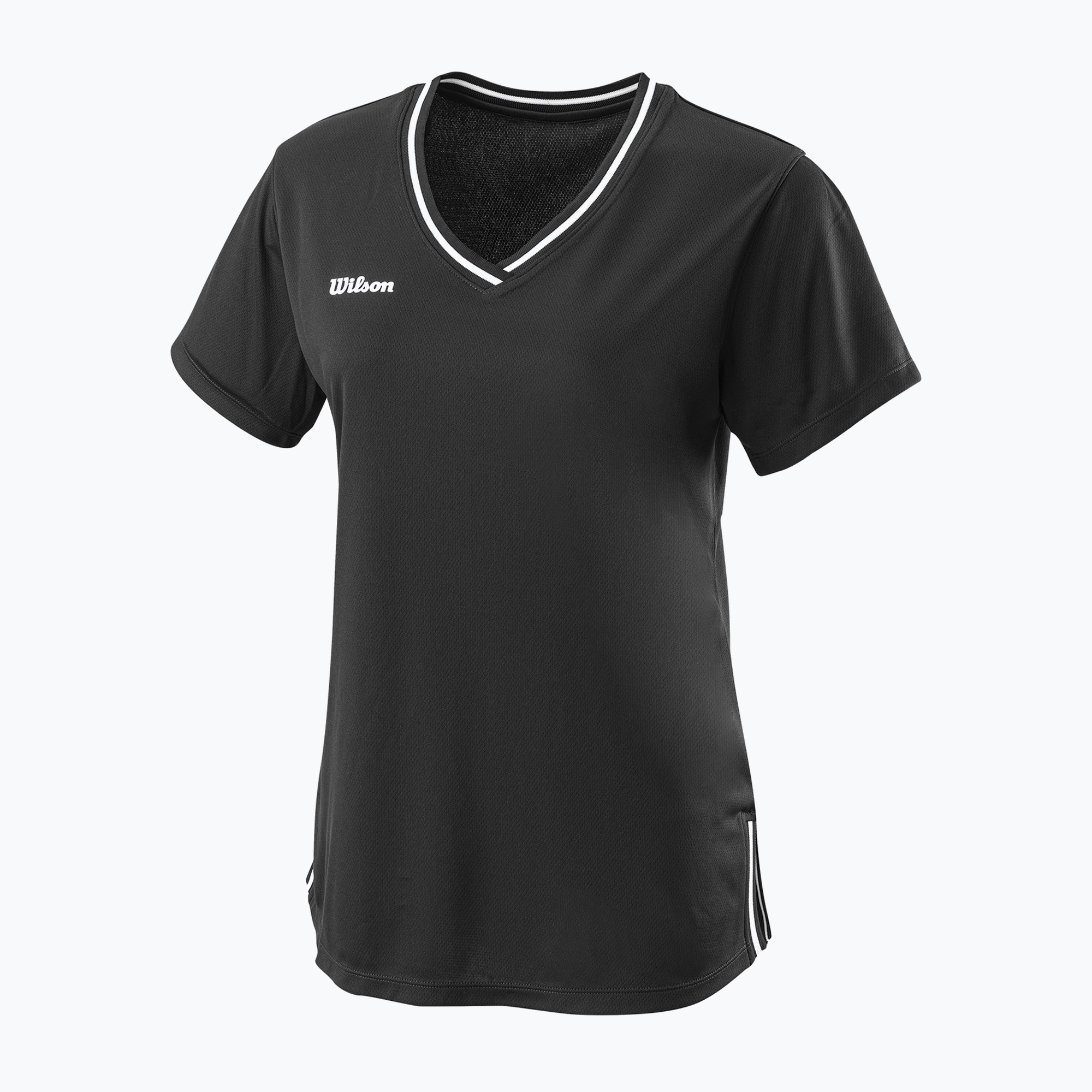 Koszulka tenisowa damska Wilson Team II V-Neck black | WYSYŁKA W 24H | 30 DNI NA ZWROT