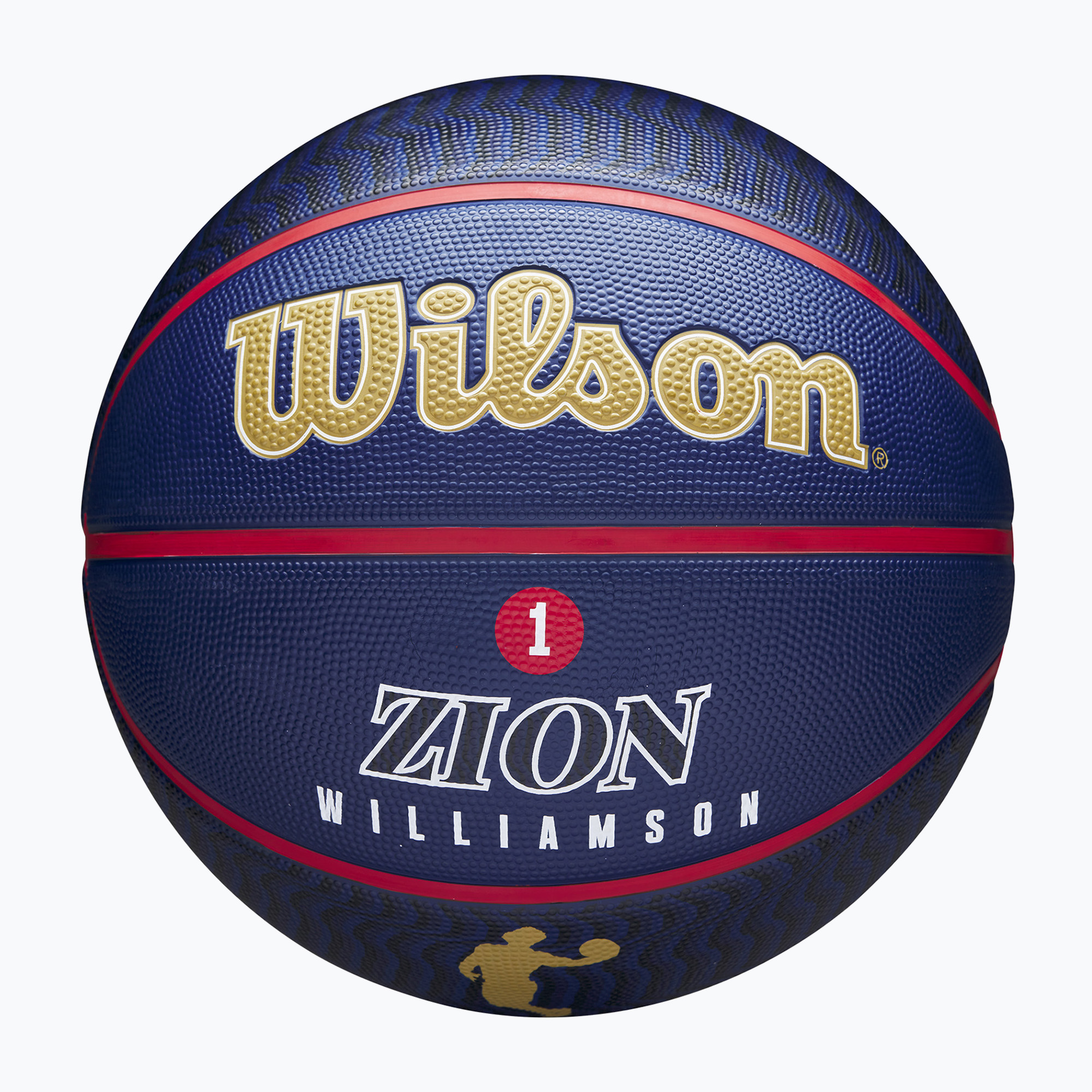 Piłka do koszykówki Wilson NBA Player Icon Outdoor Zion navy blue rozmiar 7 | WYSYŁKA W 24H | 30 DNI NA ZWROT