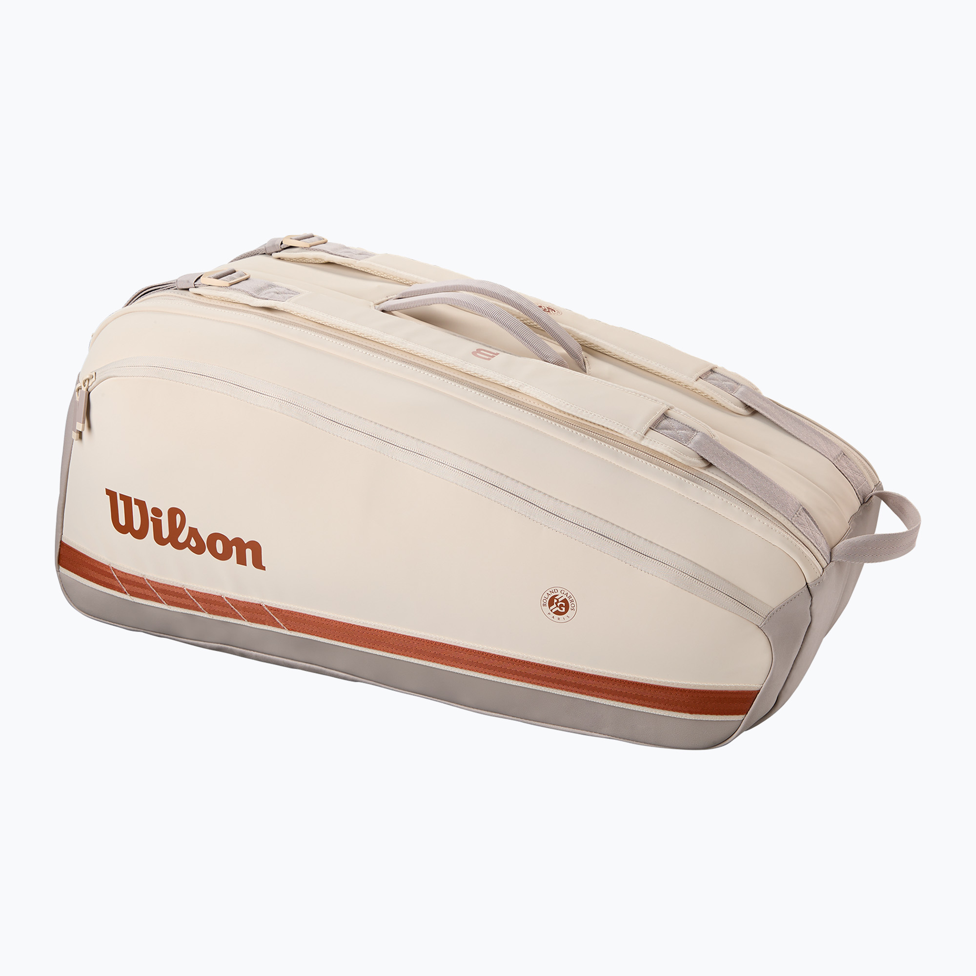 Torba tenisowa Wilson Roland Garros Super Tour 9PK cream/ clay 