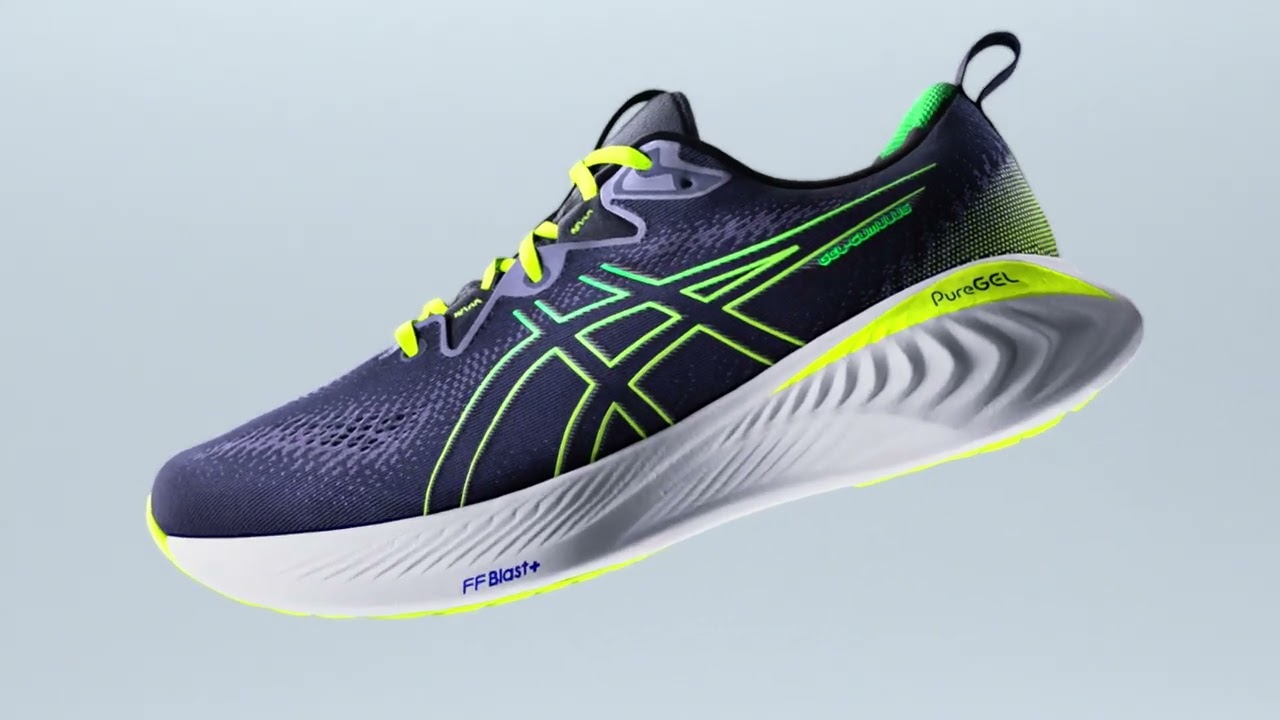 Buty do biegania męskie ASICS Gel-Cumulus 25 black/neon lime