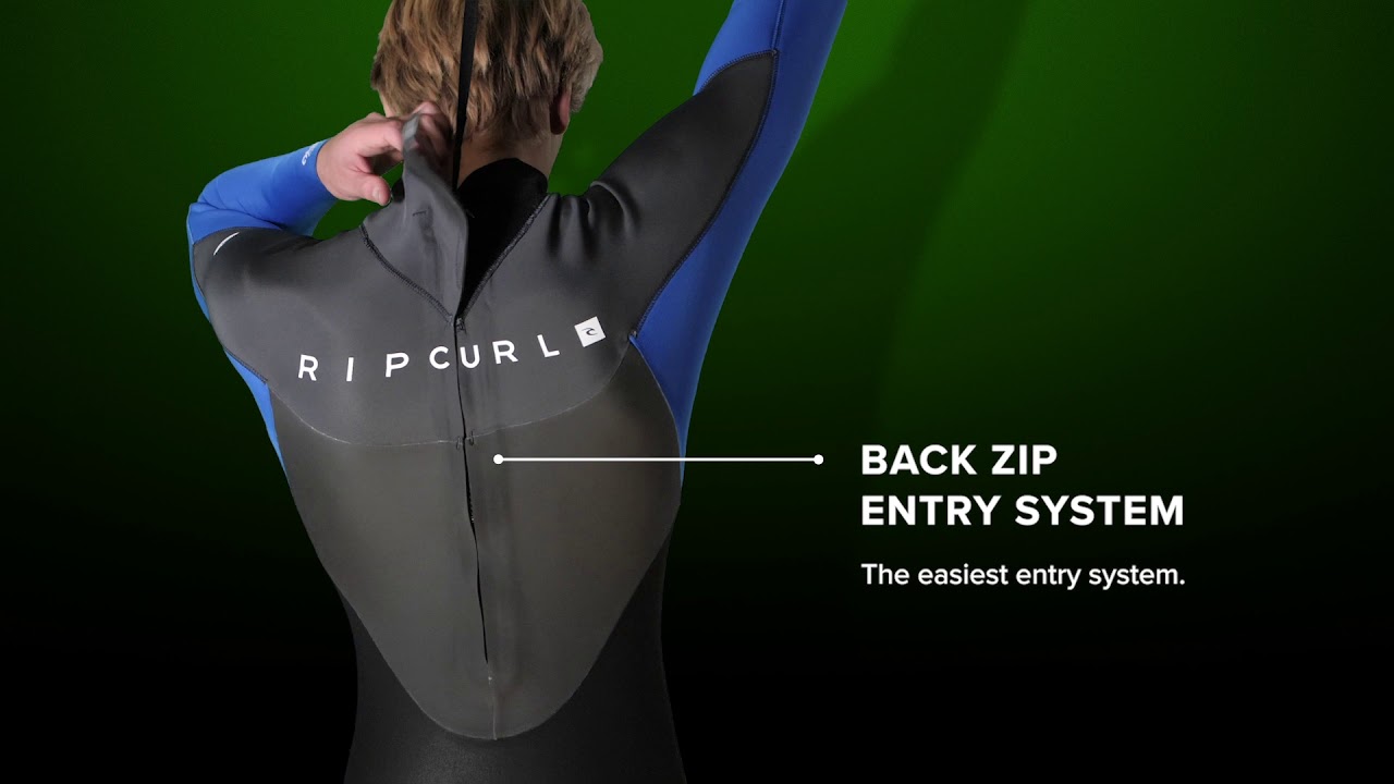 Pianka do pływania męska Rip Curl Omega 4/3 mm Back Zip Eco muted green
