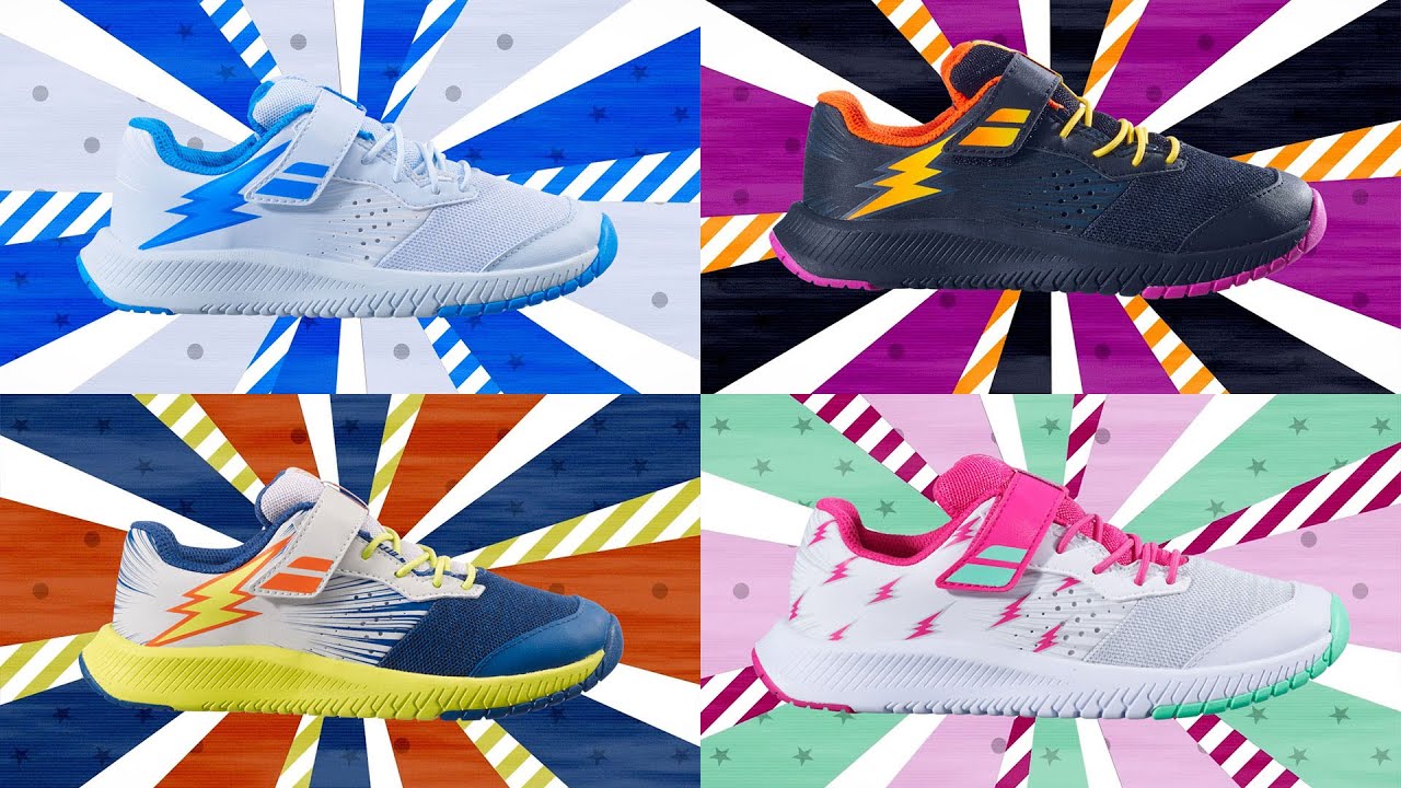 Buty do tenisa dziecięce Babolat 21 Pulsion AC Jr dark blue/sulphur spring